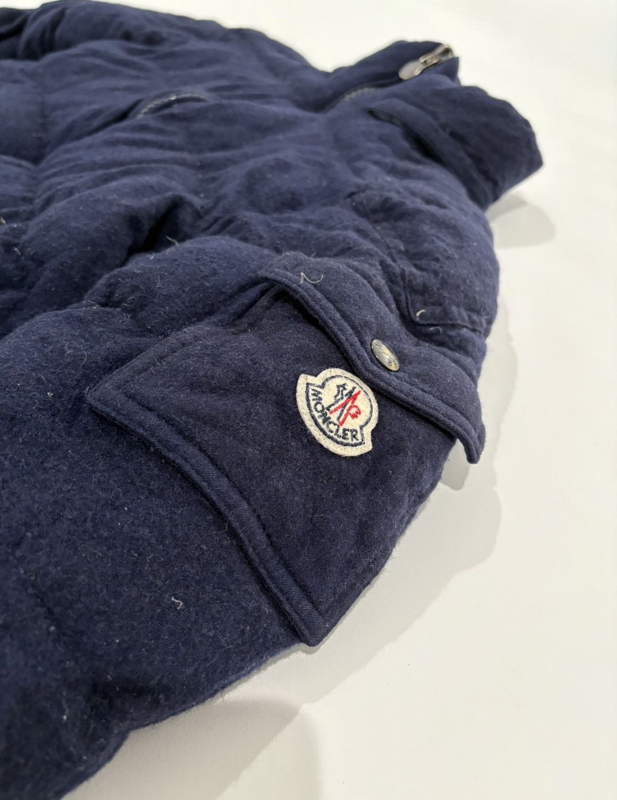 Moncler Moncler Vintage Maya Kashmir Down Puffer Jacket Navy Blue Size US XS / EU 42 / 0 - 2 Thumbnail