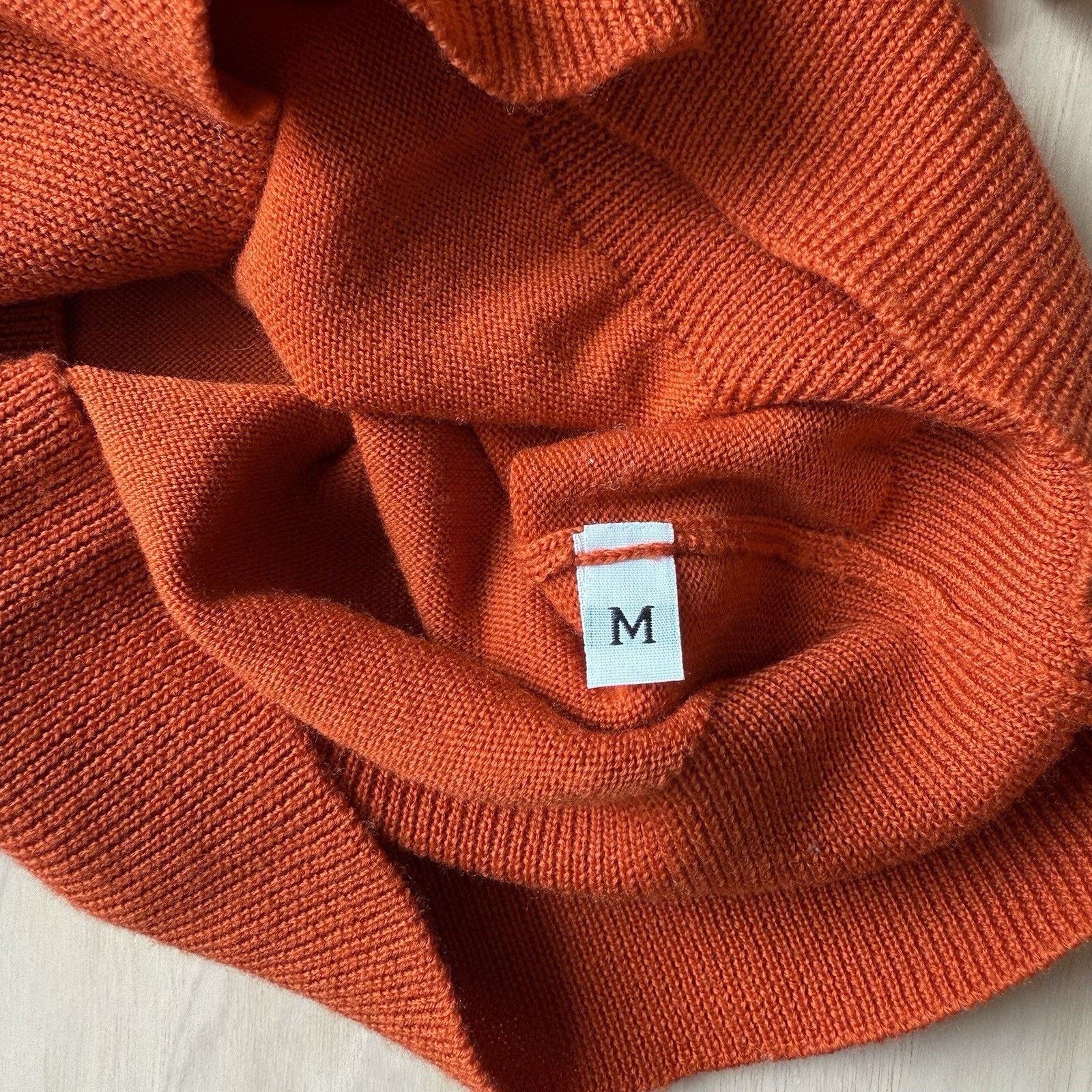 Belstaff Belstaff Sweater Women's M Orange Lightweight Wool Pullover Size M / US 6-8 / IT 42-44 - 6 Thumbnail