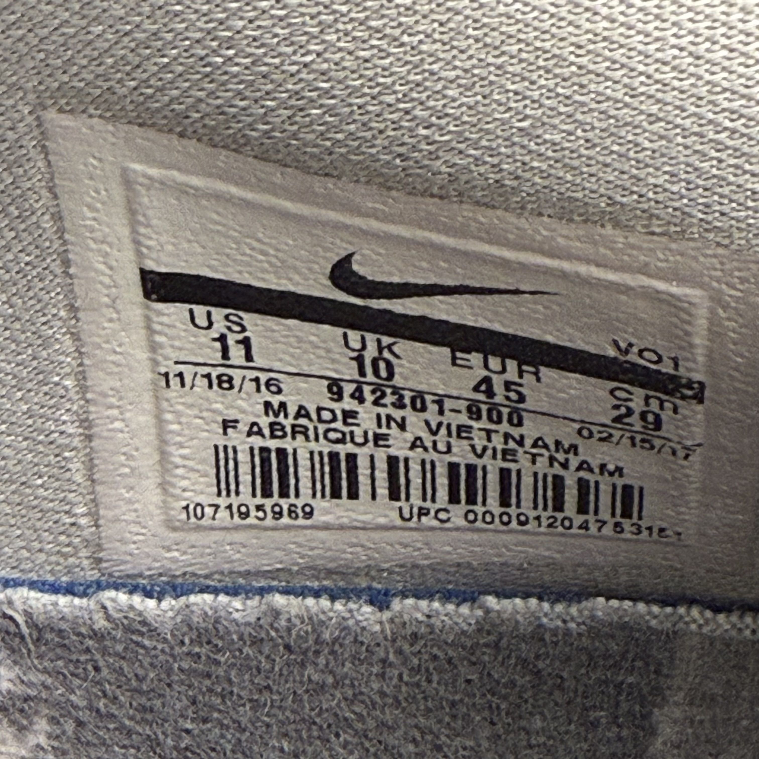 Nike Nike Kobe A.D. Derozan PE Compton Grey, 942301-900 Size US 11 / EU 44 - 6 Thumbnail