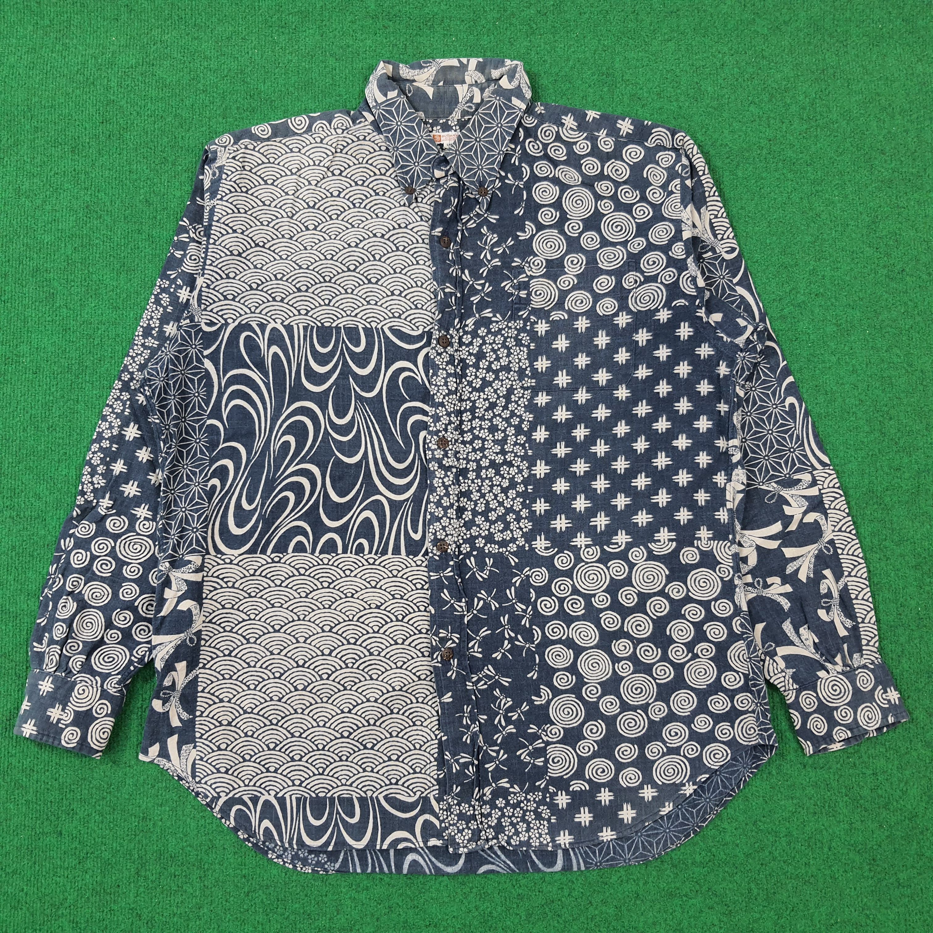Japanese Brand × Sugar Cane × Vintage Vintage Sugar Cane Japanese Brand Button Up Shirt Size US L / EU 52-54 / 3 - 1 Thumbnail