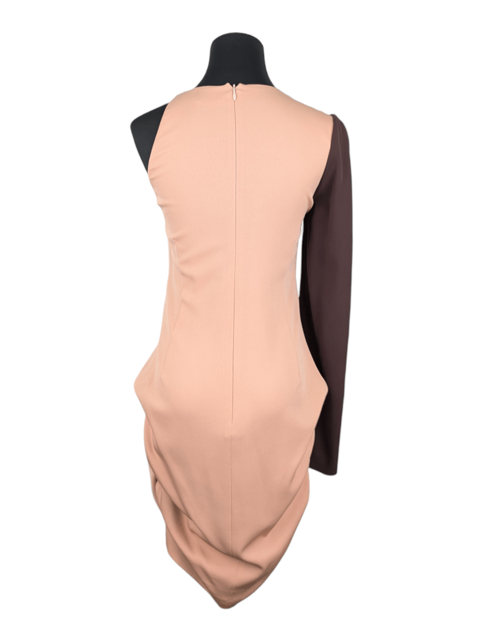 Tom Ford Tom Ford Brown And Salmon Single Sleeve Dress Size XS / US 0-2 / IT 36-38 - 7 Thumbnail