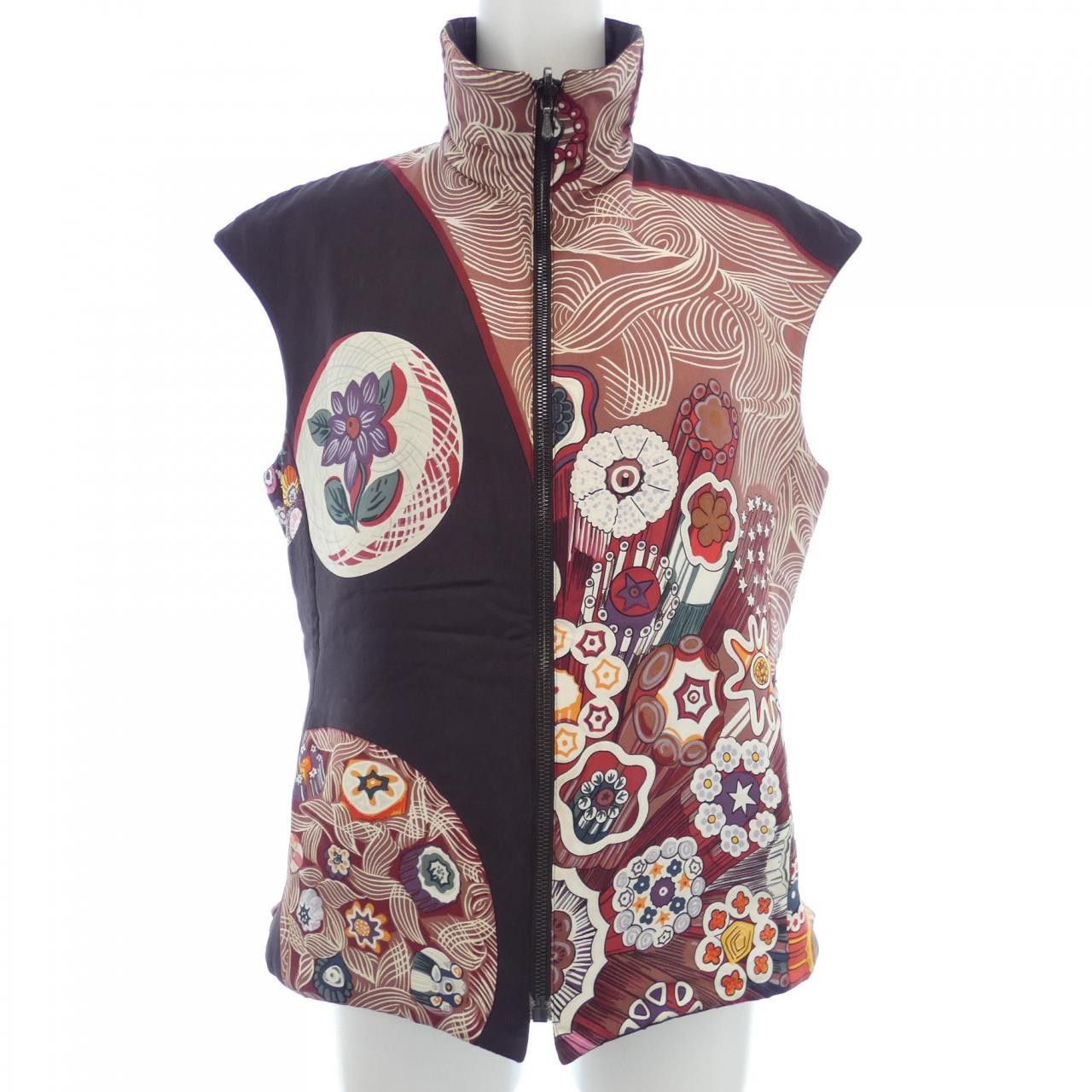 Hermes Hermes Hermès Twill Reine Silk Polyester Vest Others Tops DUTY FREE for USA Size ONE SIZE - 1 Thumbnail