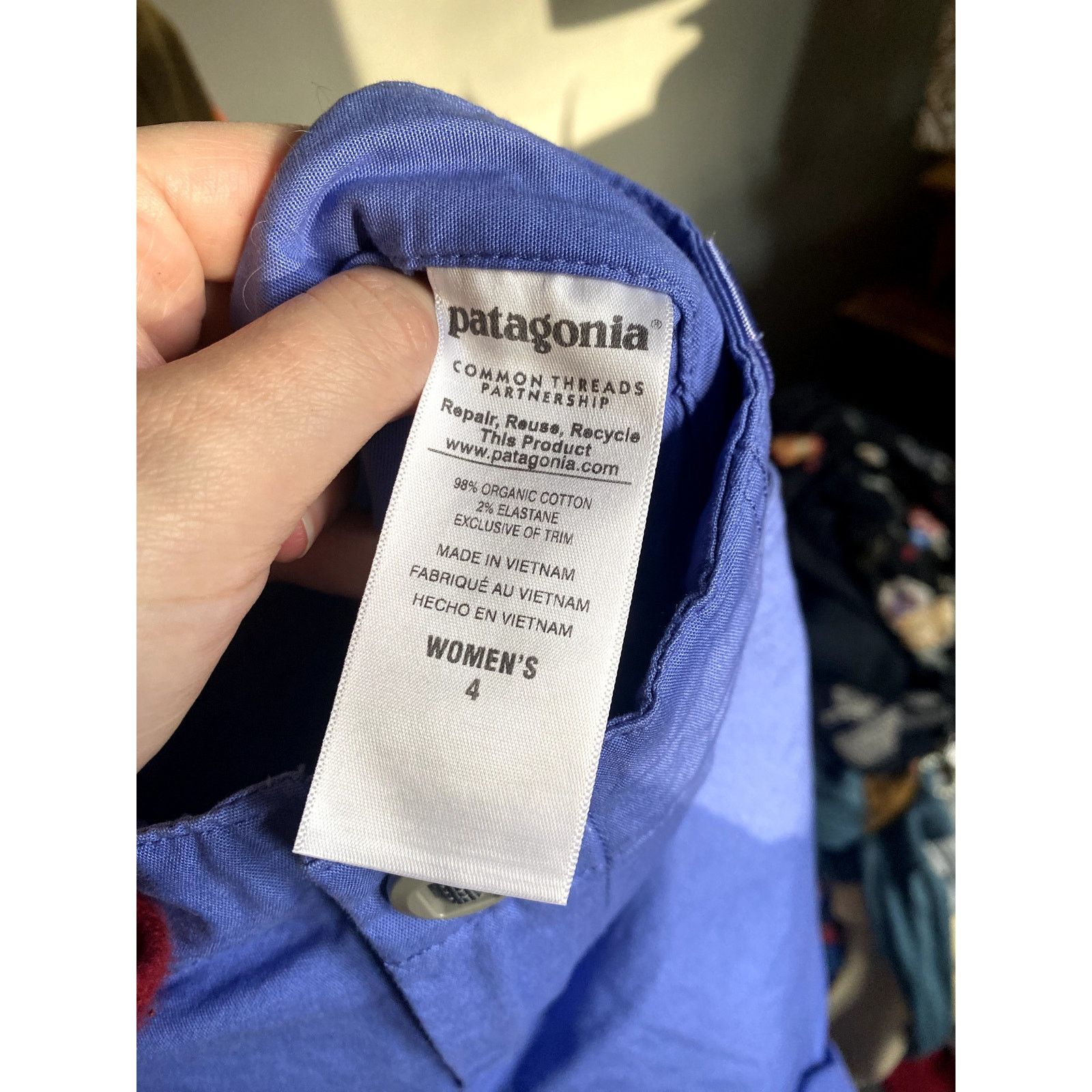 Patagonia Patagonia Venga Rock Pants Violet Blue 4 Organic Cotton Size 27" / US 4 / IT 40 - 7 Thumbnail