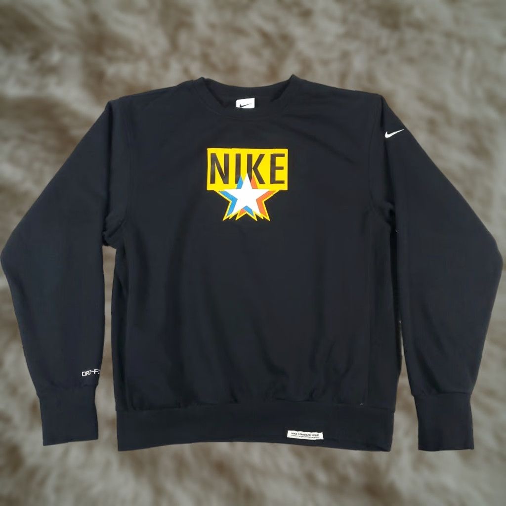 Nike Nike Mens Size Small Black Swoosh Casual Pullover Sweatshirt Size US S / EU 44-46 / 1 - 1 Thumbnail