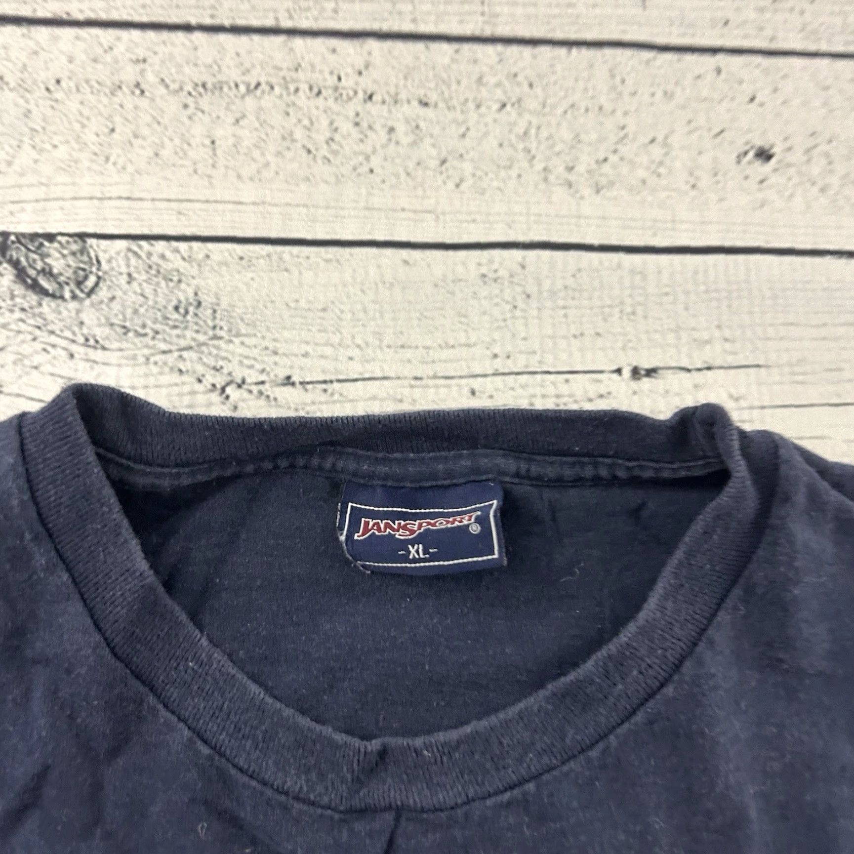 Jansport VINTAGE Jansport Shirt Mens XL Blue University Short Sleeve T Shirt Size US XL / EU 56 / 4 - 2 Thumbnail