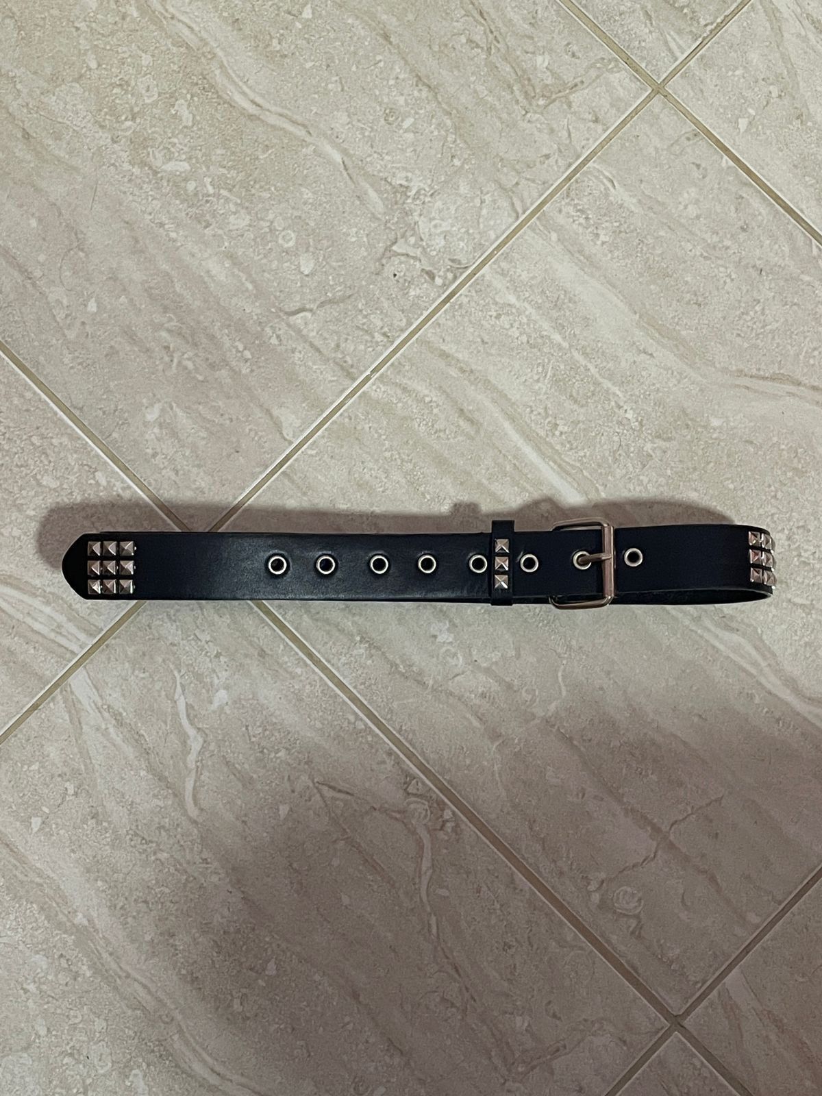 Japanese Brand Pyramid Studded Punk Vintage Belt Y2K Size ONE SIZE - 3 Thumbnail