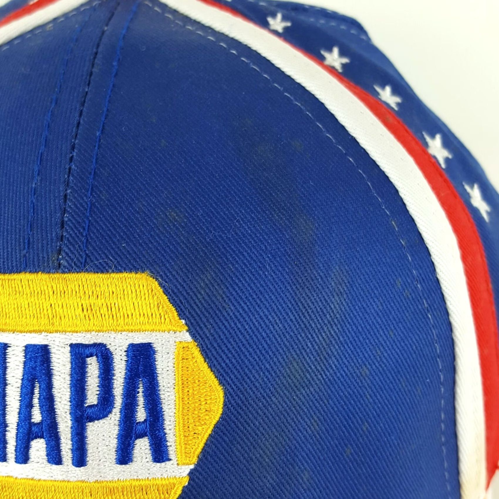 NASCAR VTG Napa Racing NASCAR USA Flag #15 Trucker Hat Snapback Cap Patriotic Hat Men Adjustable Multicolor 90s Retro Sports USA NASCAR Sunglasses? Size ONE SIZE - 5 Thumbnail