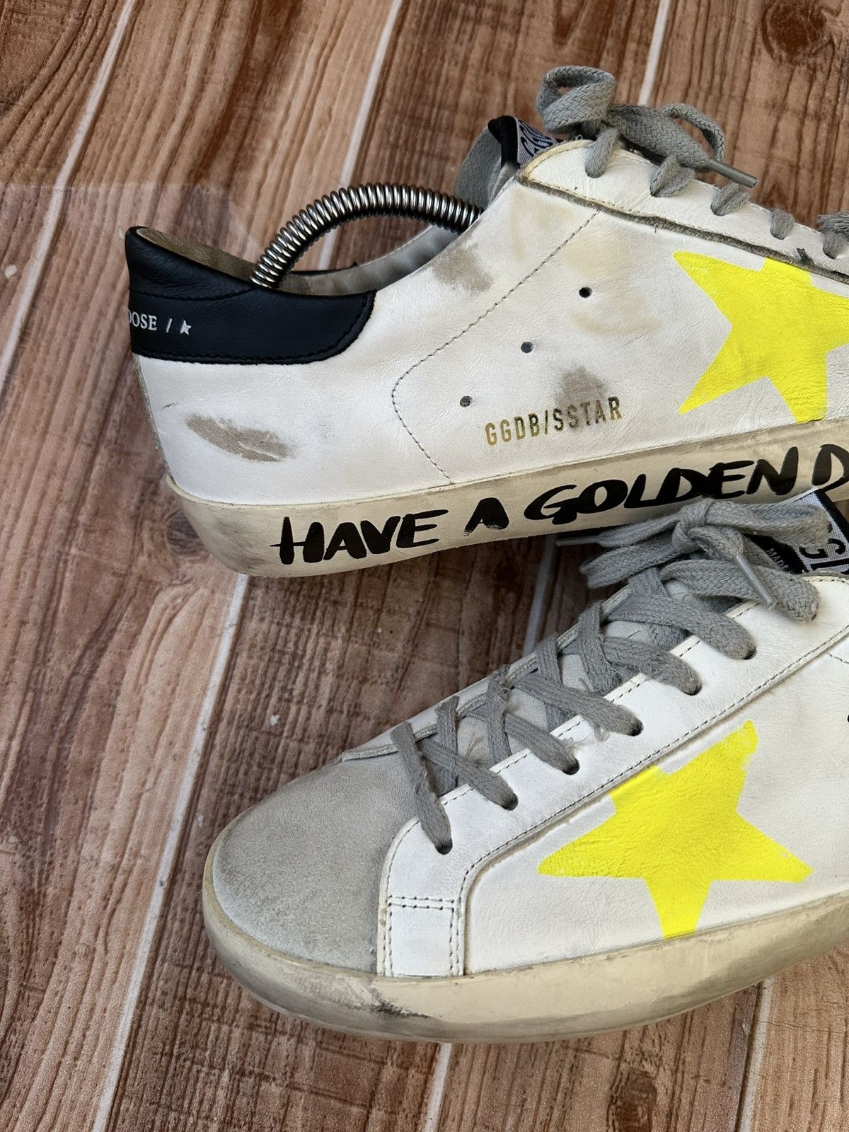 Golden Goose Golden Goose ‘Have a Golden Day’ White Leather/Suede Lowtops Size US 10 / EU 43 - 11 Thumbnail