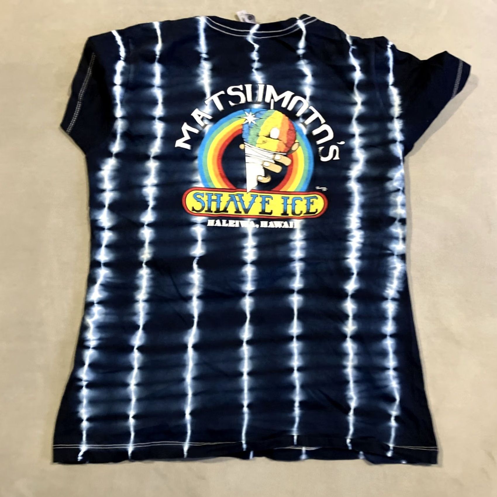 Next Level Matsumoto's Shave Ice Navy Tie Dye Shirt Medium Women's T Awesome Size M / US 6-8 / IT 42-44 - 5 Thumbnail