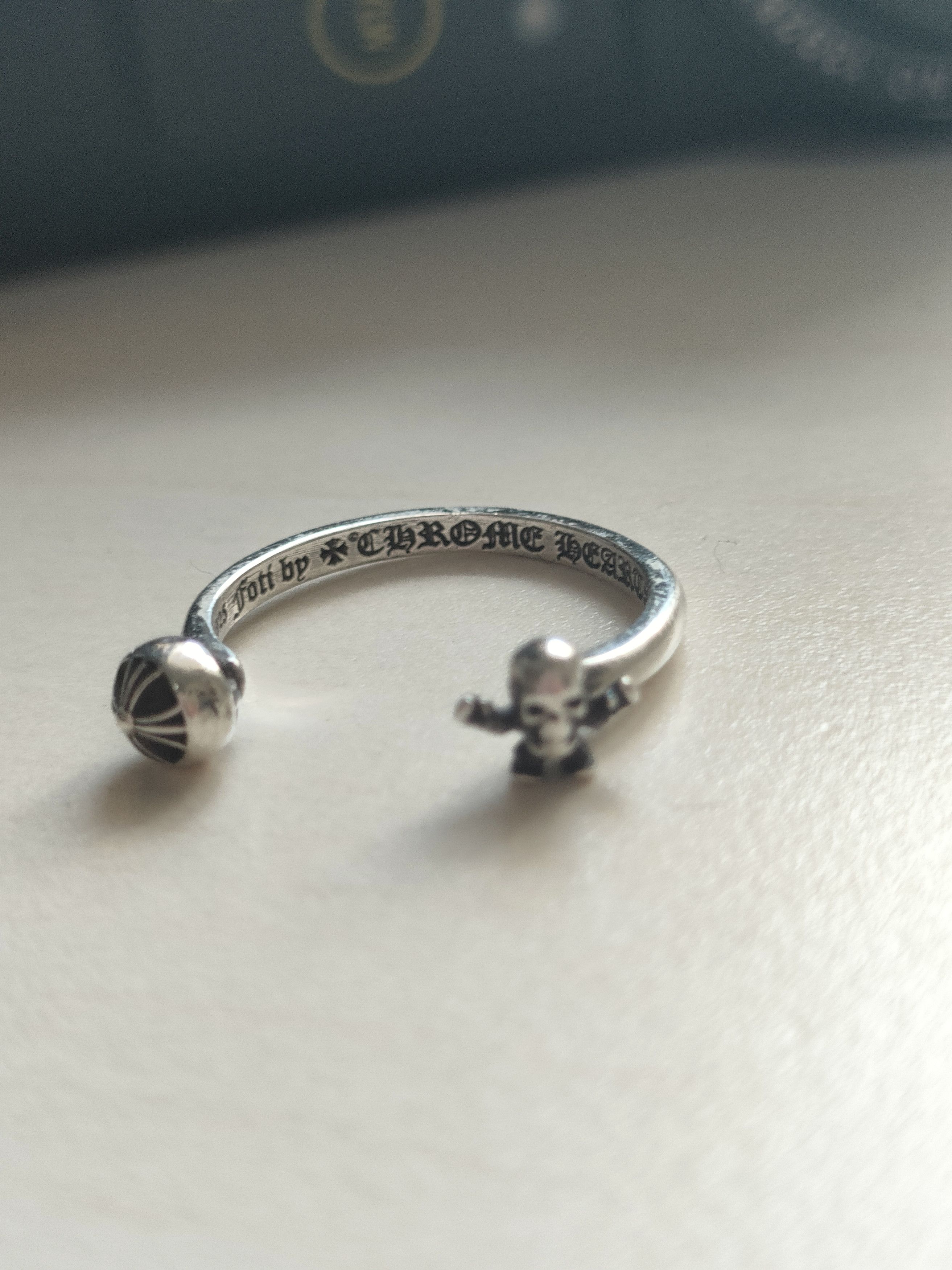 Chrome Hearts Chrome Hearts Silver Foti Bubblegum Cross Ring Size ONE SIZE - 8 Thumbnail