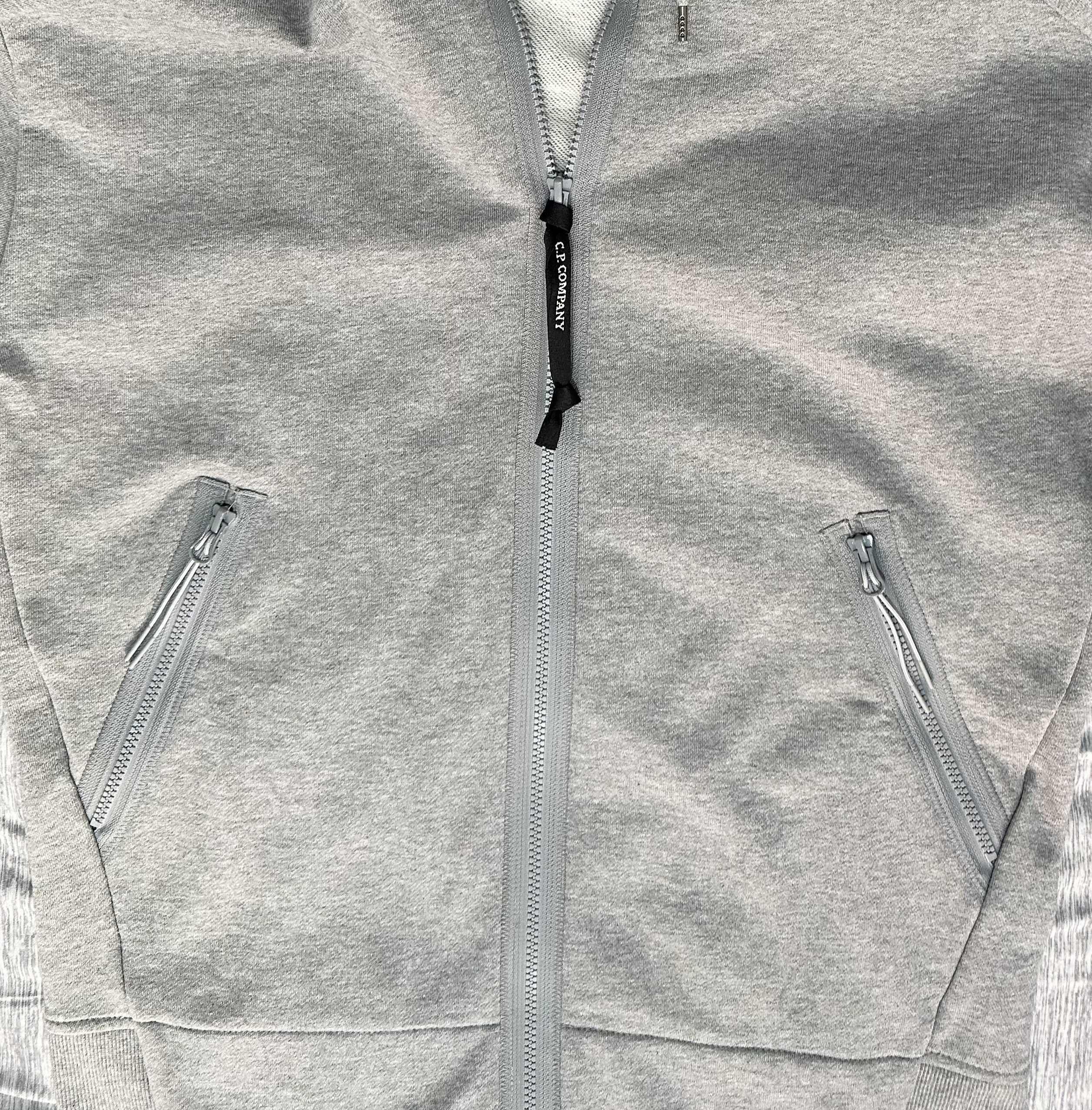 C.P. Company Diagonal Raised Fleece Goggle Zipped Hoodie Size US M / EU 48-50 / 2 - 7 Thumbnail
