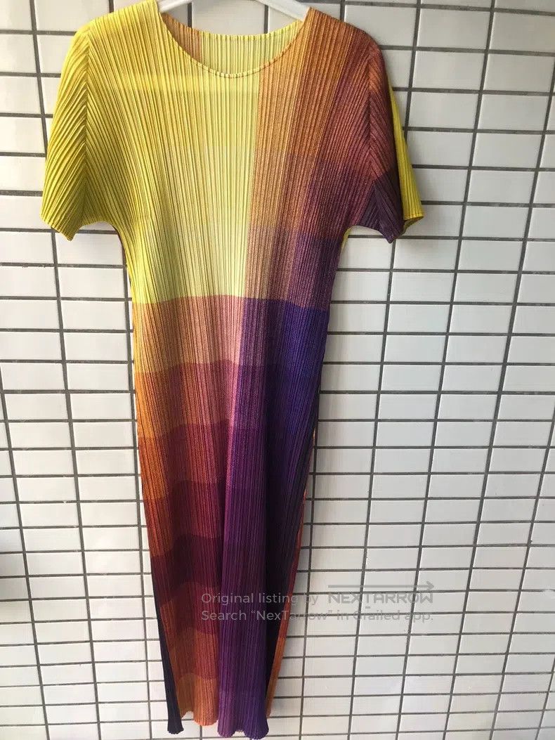 Issey Miyake Issey Miyake Color-Block Dress Size XL / US 12-14 / IT 48-50 - 1 Thumbnail