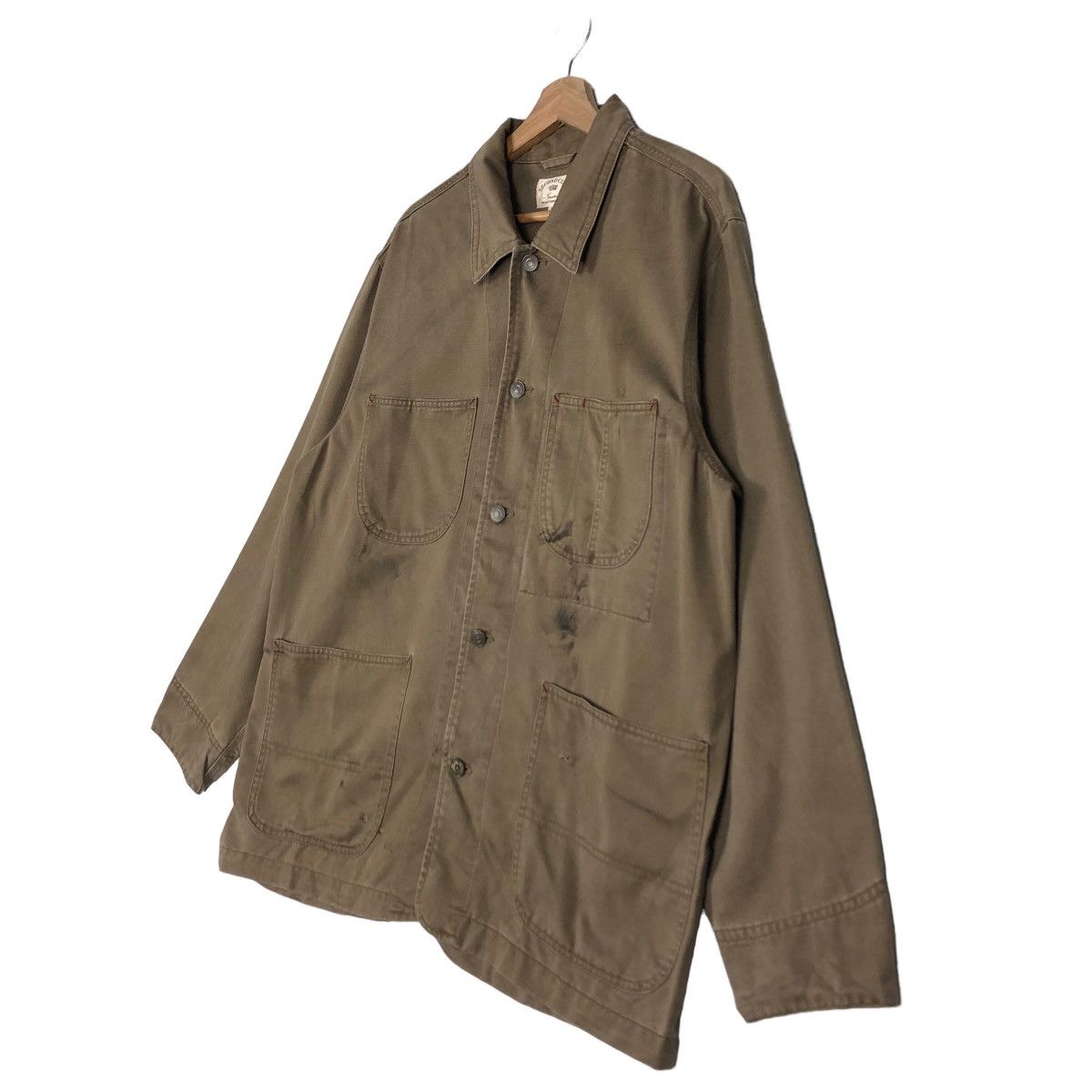 Japanese Brand 🔥Vtg Duck Canvas Chore Jacket Second Club Issey Miyake Size US L / EU 52-54 / 3 - 2 Thumbnail