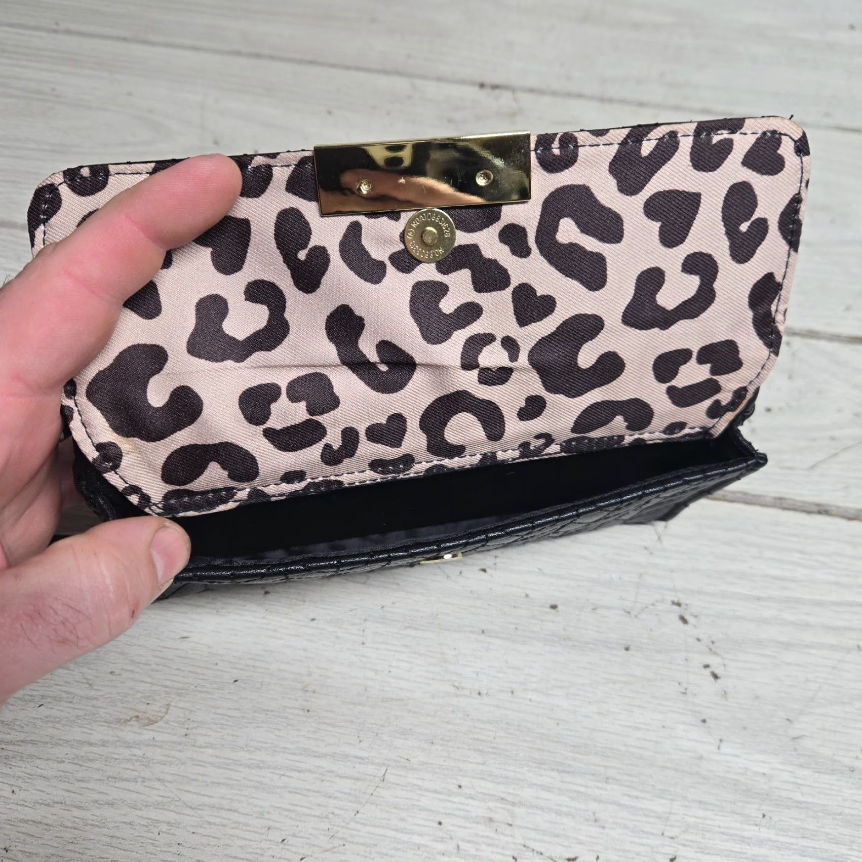 Jessica Simpson Jessica Simpson Wallet Black Faux Leather Snap Clutch Organizer One Size Women Wallet Size ONE SIZE - 4 Thumbnail
