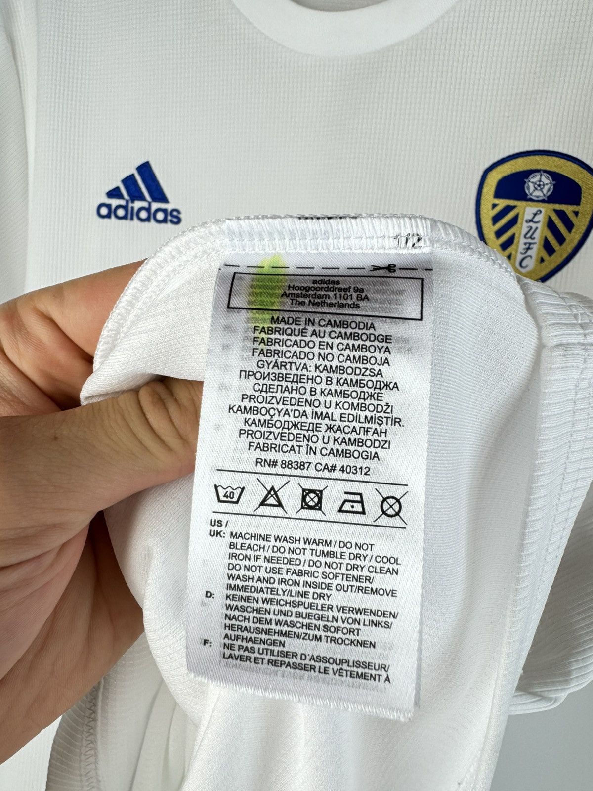 Adidas Leeds United 2020 2022 Home Football Soccer Jersey Adidas Size US XXL / EU 58 / 5 - 7 Thumbnail