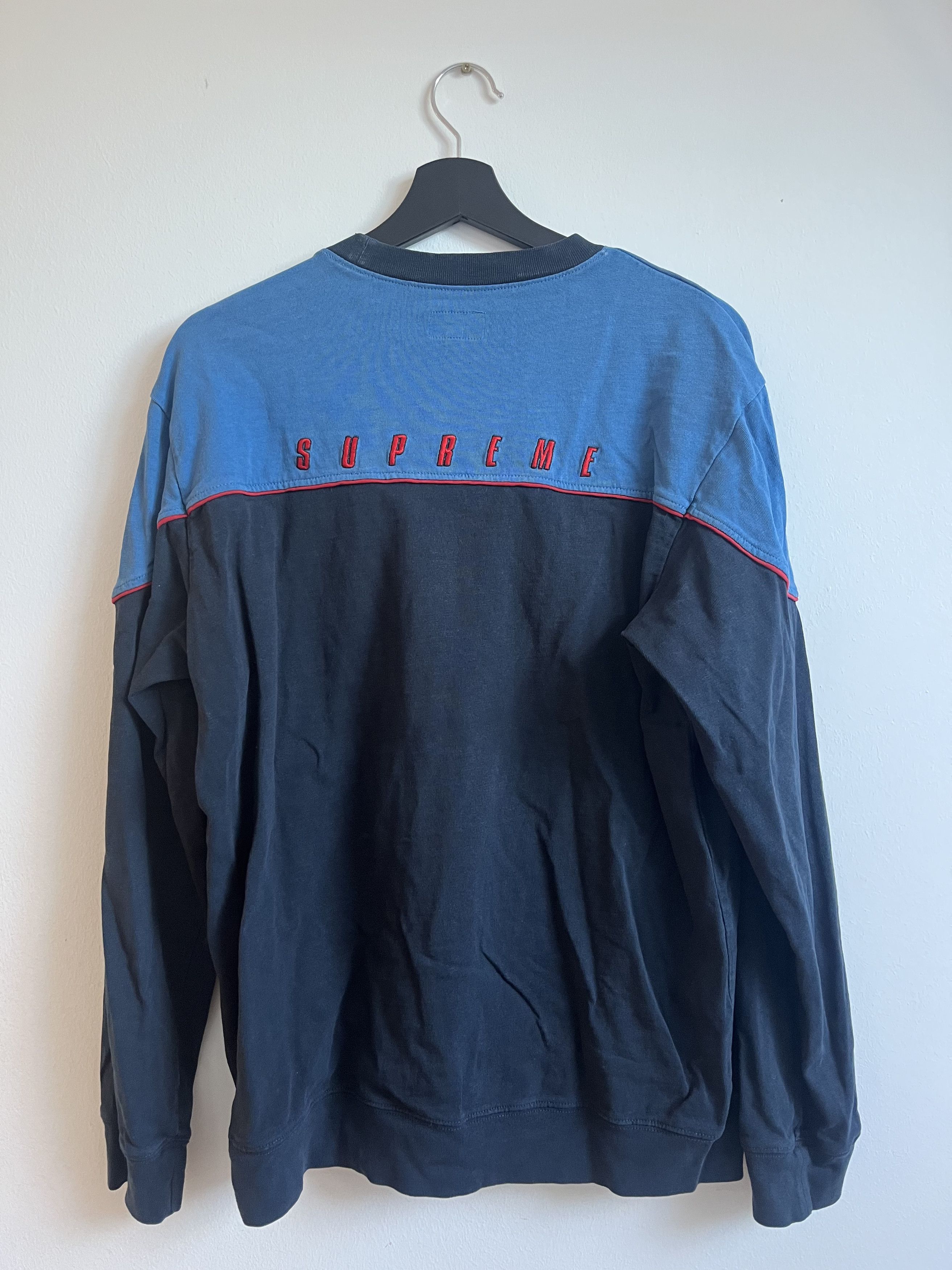 Supreme Yoke piping L/S Navy Size US M / EU 48-50 / 2 - 2 Thumbnail