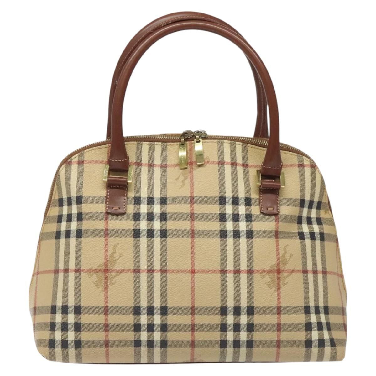 Burberry Nova Check Beige Canvas Handbag (Pre-Owned) Size ONE SIZE - 1 Thumbnail