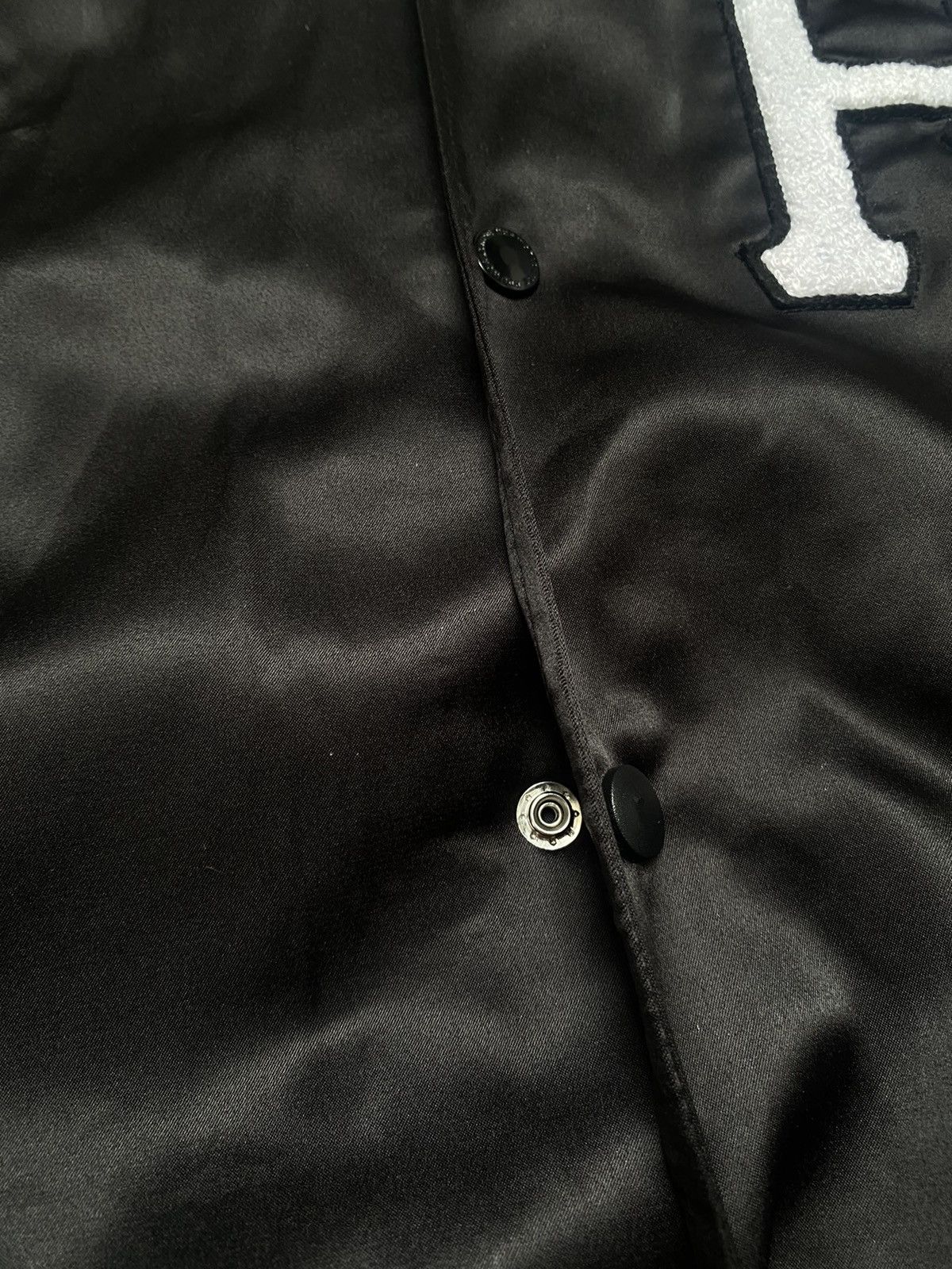 Huf Huf x Felix The Cat L Satin Jacket Bomber y2k Giacca Black Size US L / EU 52-54 / 3 - 6 Thumbnail