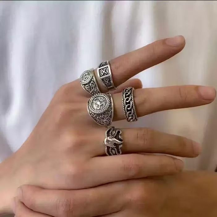 Jewelry × Vintage Silver Ring Set Size ONE SIZE - 1 Thumbnail