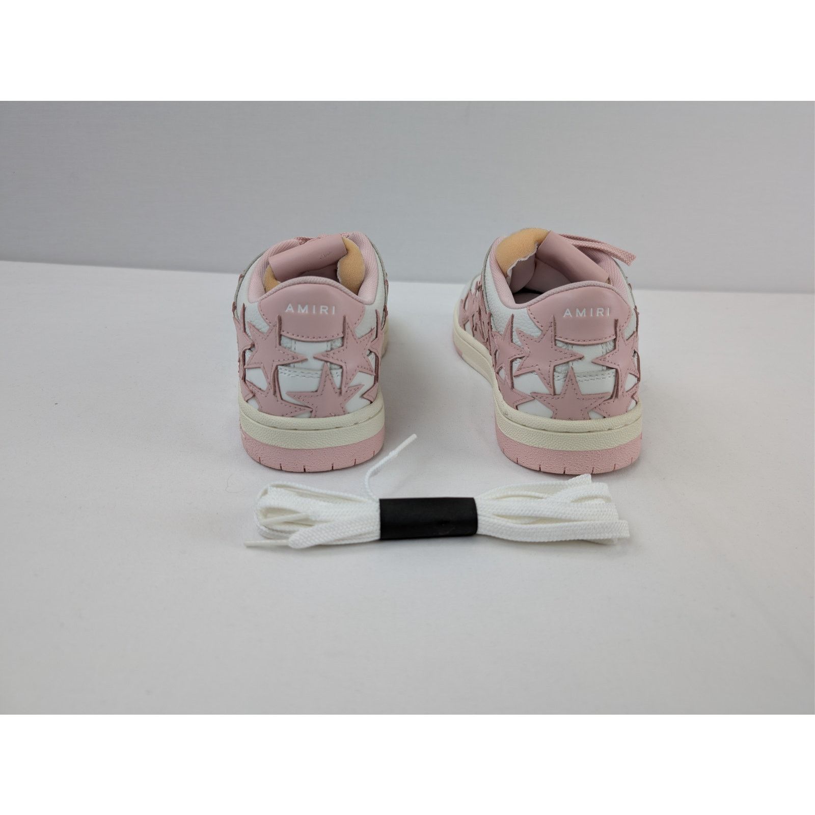 Amiri o1rshd1 Q:2 / Stars Low Top Sneakers in White/Pink Size US 8 / IT 38 - 9 Thumbnail