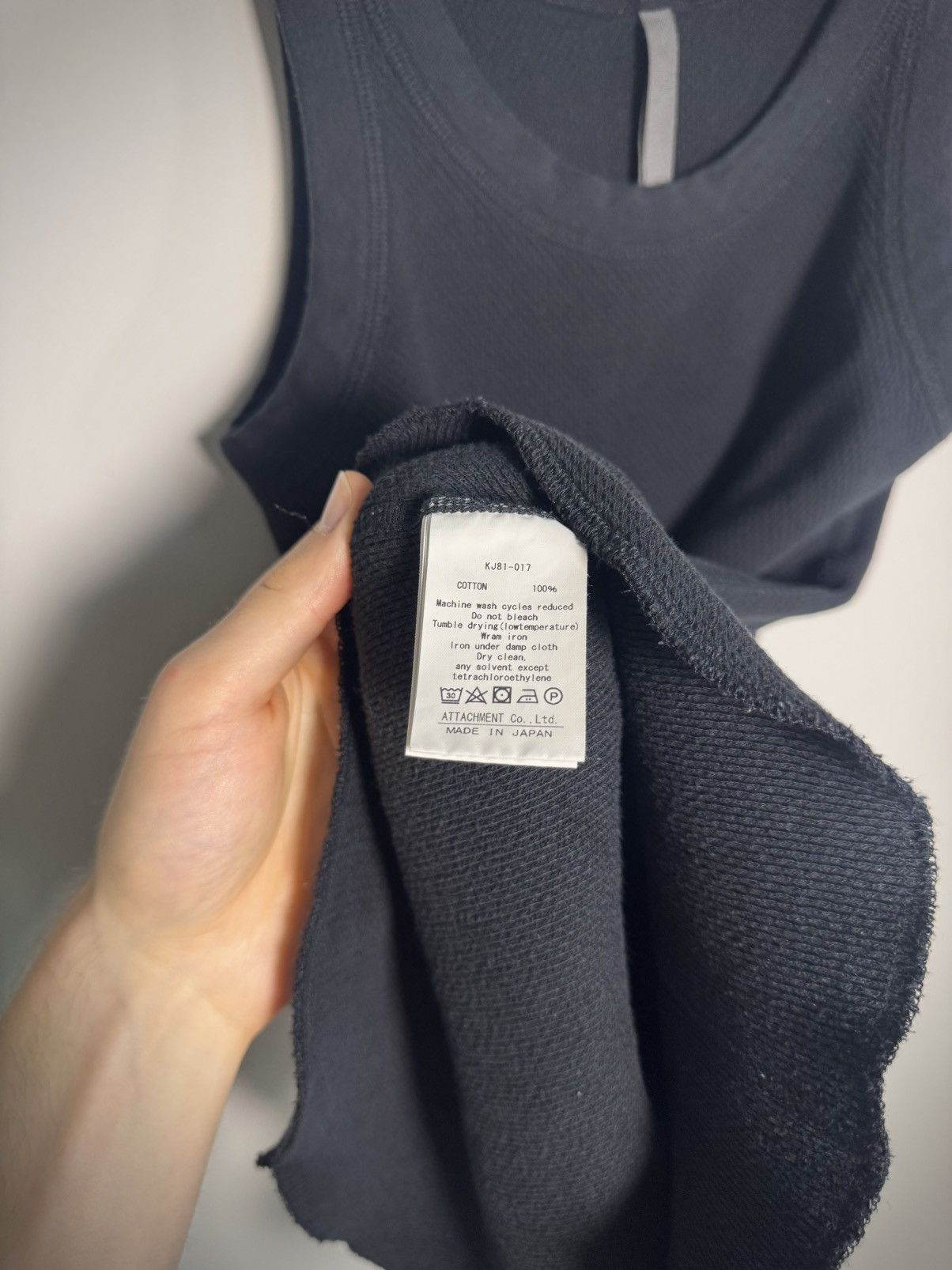 Kazuyuki Kumagai Attachment Kazuyuki Kumagai Attachment cotton tank top Size US S / EU 44-46 / 1 - 8 Thumbnail