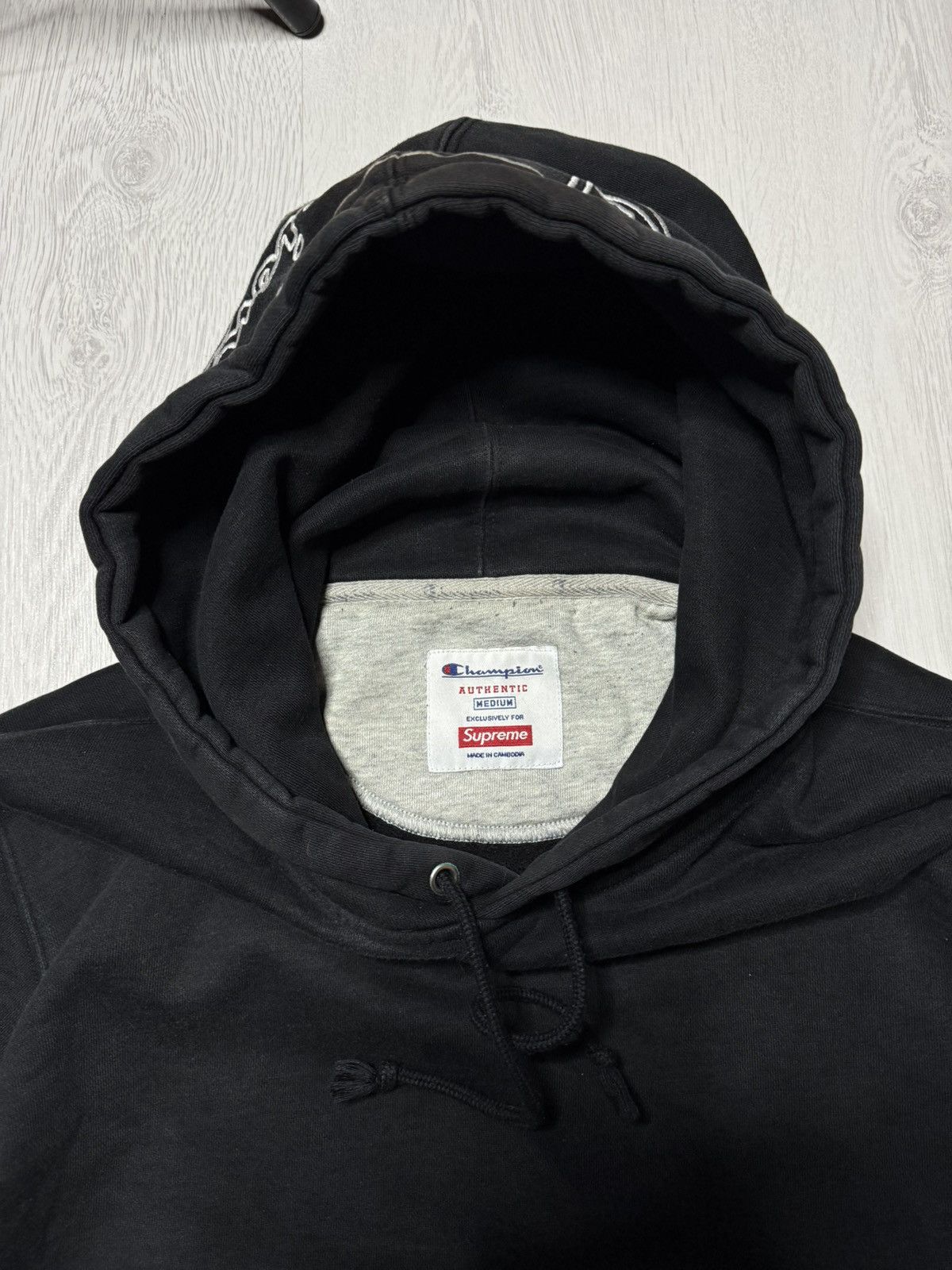 Champion × Supreme Supreme Champion embroidered hood logo hoodie sweatshirt Size US M / EU 48-50 / 2 - 5 Thumbnail
