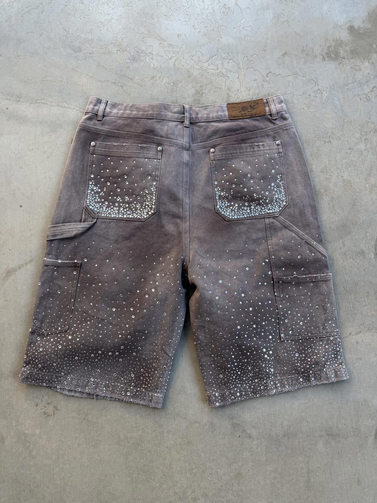 Other Birth Of A Royal Child “24K Diamond Shorts” – Purple – 38 Size US 38 / EU 54 - 2 Thumbnail