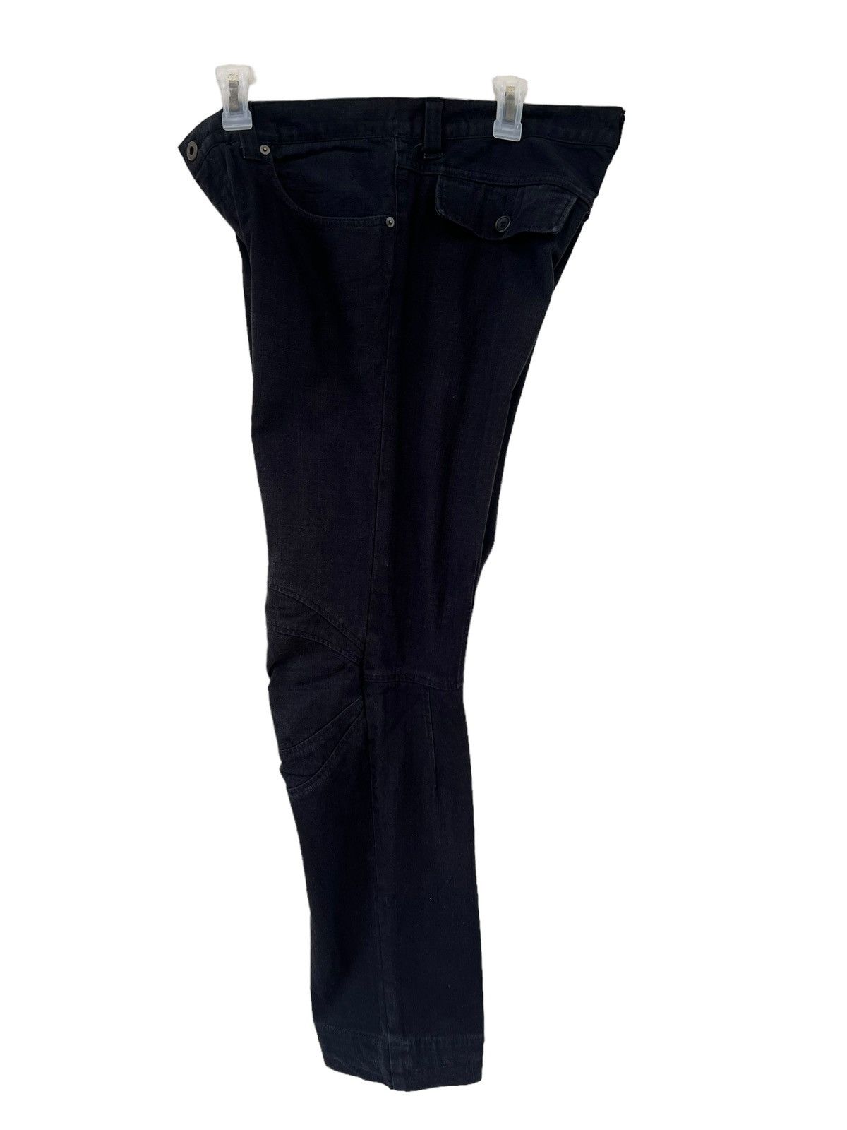 Designer Vintage MANIAC WORKS Japan Knee Patch Fade Black Pant Size US 34 / EU 50 - 19 Thumbnail