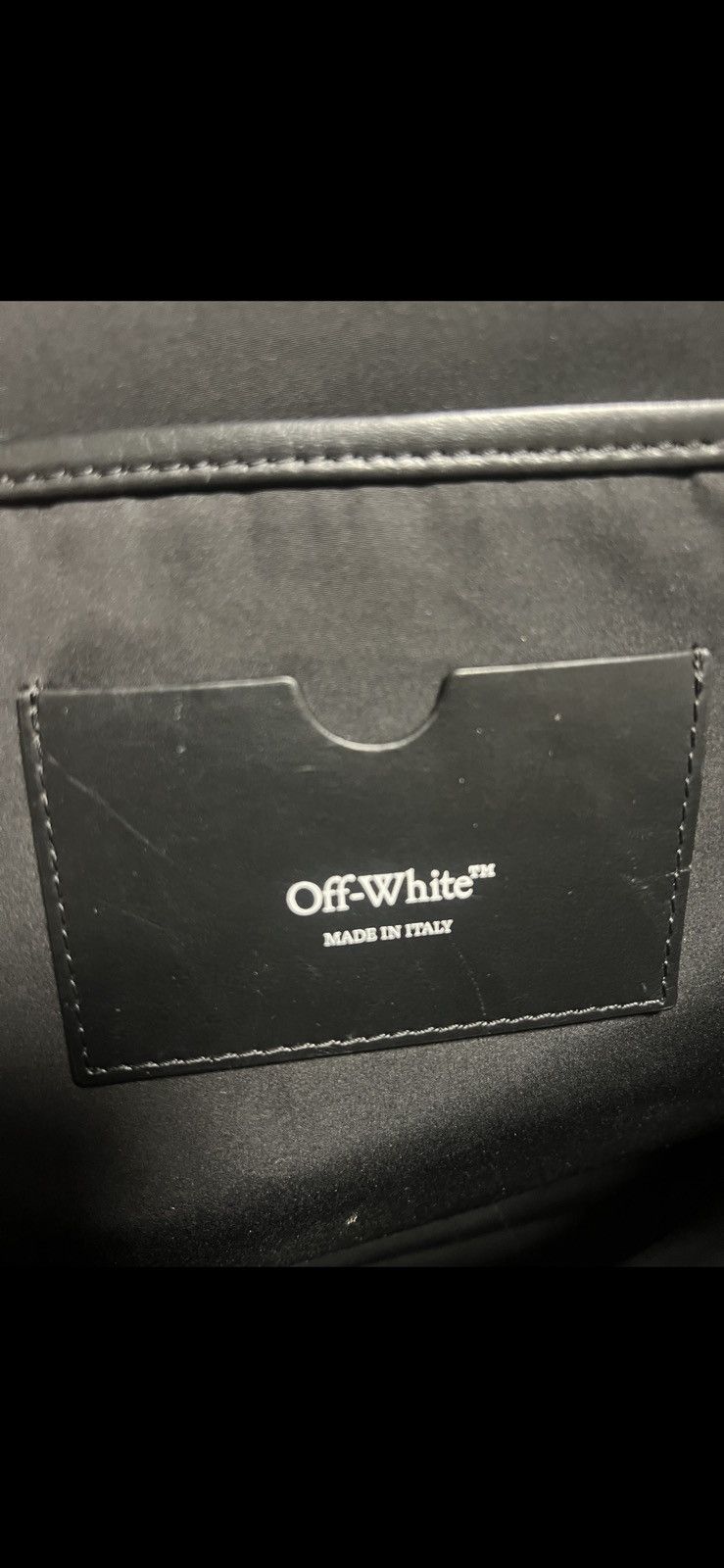 Off-White Off-White Varsity Patch Leather Backpack Size 40 - 8 Thumbnail