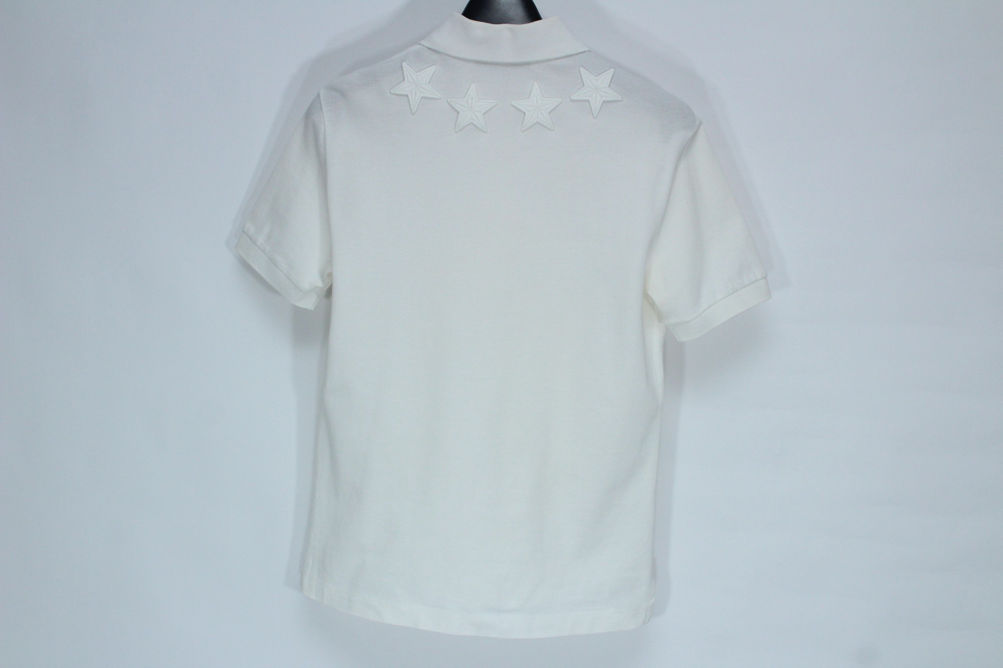 Givenchy Givenchy by Riccardo Tisci Star Embroidery Polo White Size US S / EU 44-46 / 1 - 5 Thumbnail