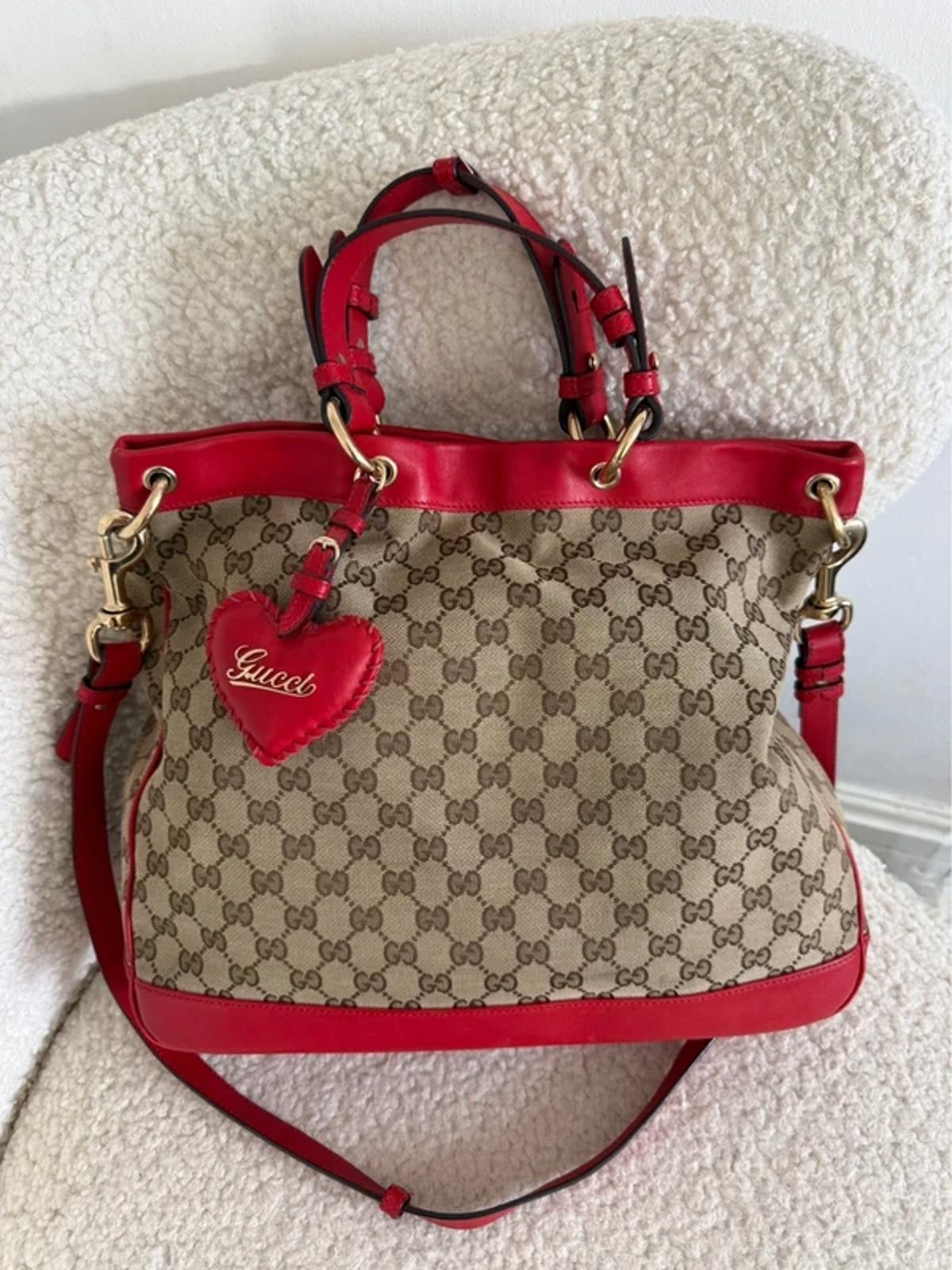 Gucci Gucci GG canvas Valentine top handle bag Size ONE SIZE - 1 Thumbnail