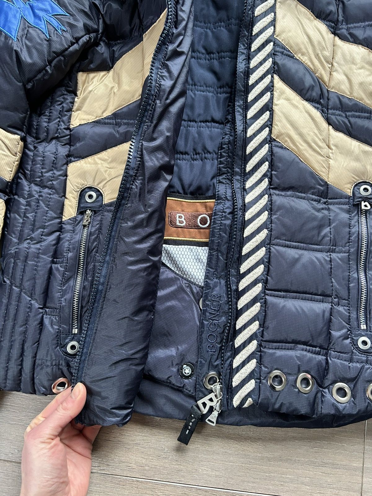 Bogner Bogner ski jacket blue aztec S-M Size M / US 6-8 / IT 42-44 - 7 Thumbnail