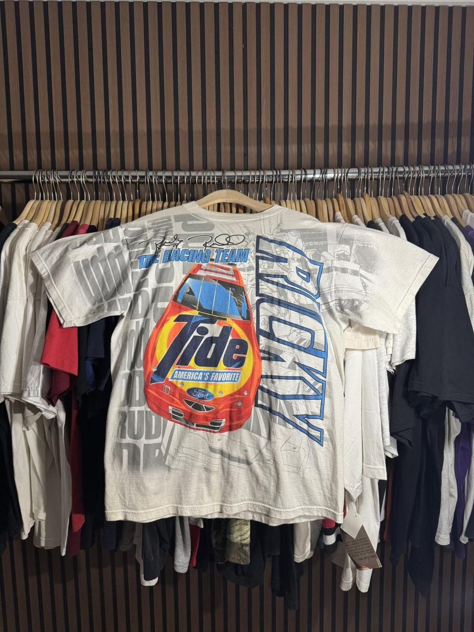 Tultex Vintage NASCAR Ricky Rudd Tide Racing AOP - Large Tultex tag Size US L / EU 52-54 / 3 - 1 Thumbnail