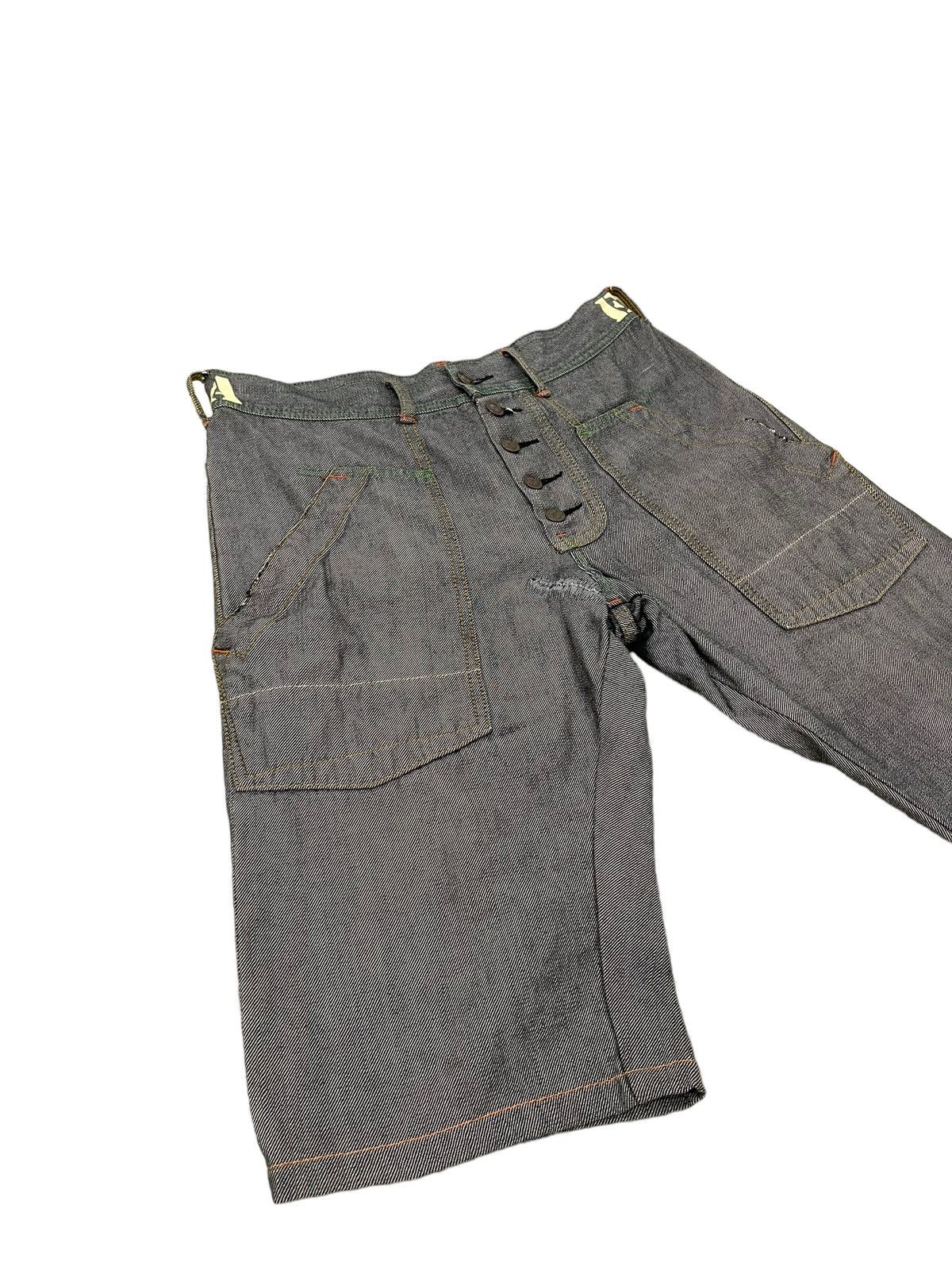 Evisu Cropped Jeans Y2K Evisu Genes Osaka Regular Fit 8🟦5 Size US 35 - 11 Thumbnail