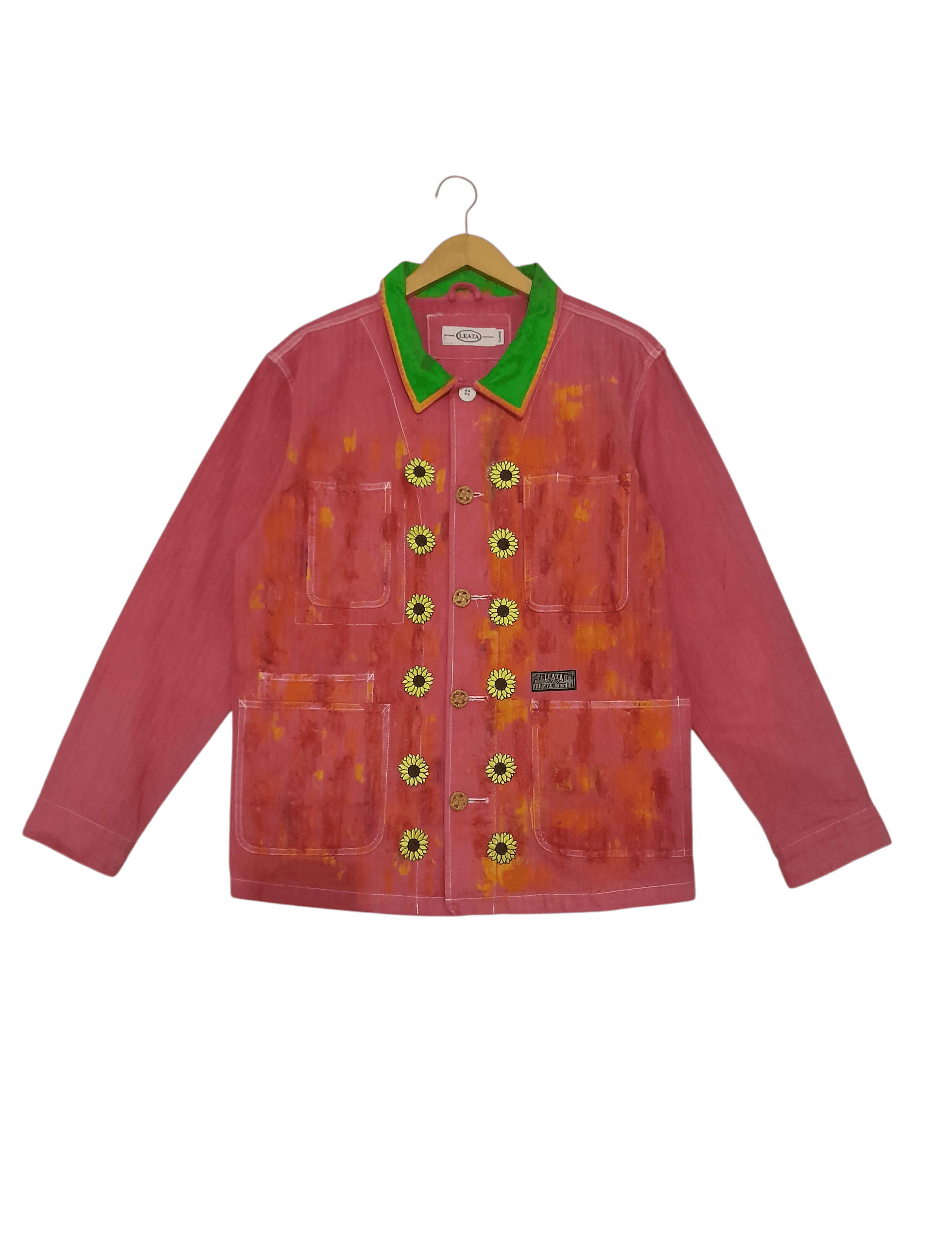 Japanese Brand Rare piece Leata uniform dyed chore jacket Size US XL / EU 56 / 4 - 1 Thumbnail