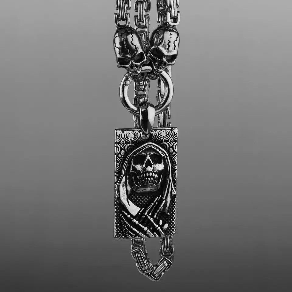 Other Pagan Faith Grim Reaper Pendant Necklace Size ONE SIZE - 6 Thumbnail