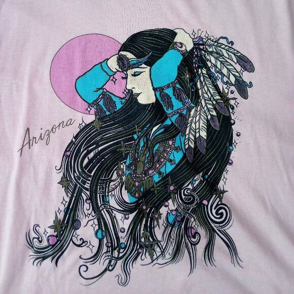 Vintage Vintage Native American First Nations Arizona Lady T-Shirt Size US XL / EU 56 / 4 - 1 Thumbnail