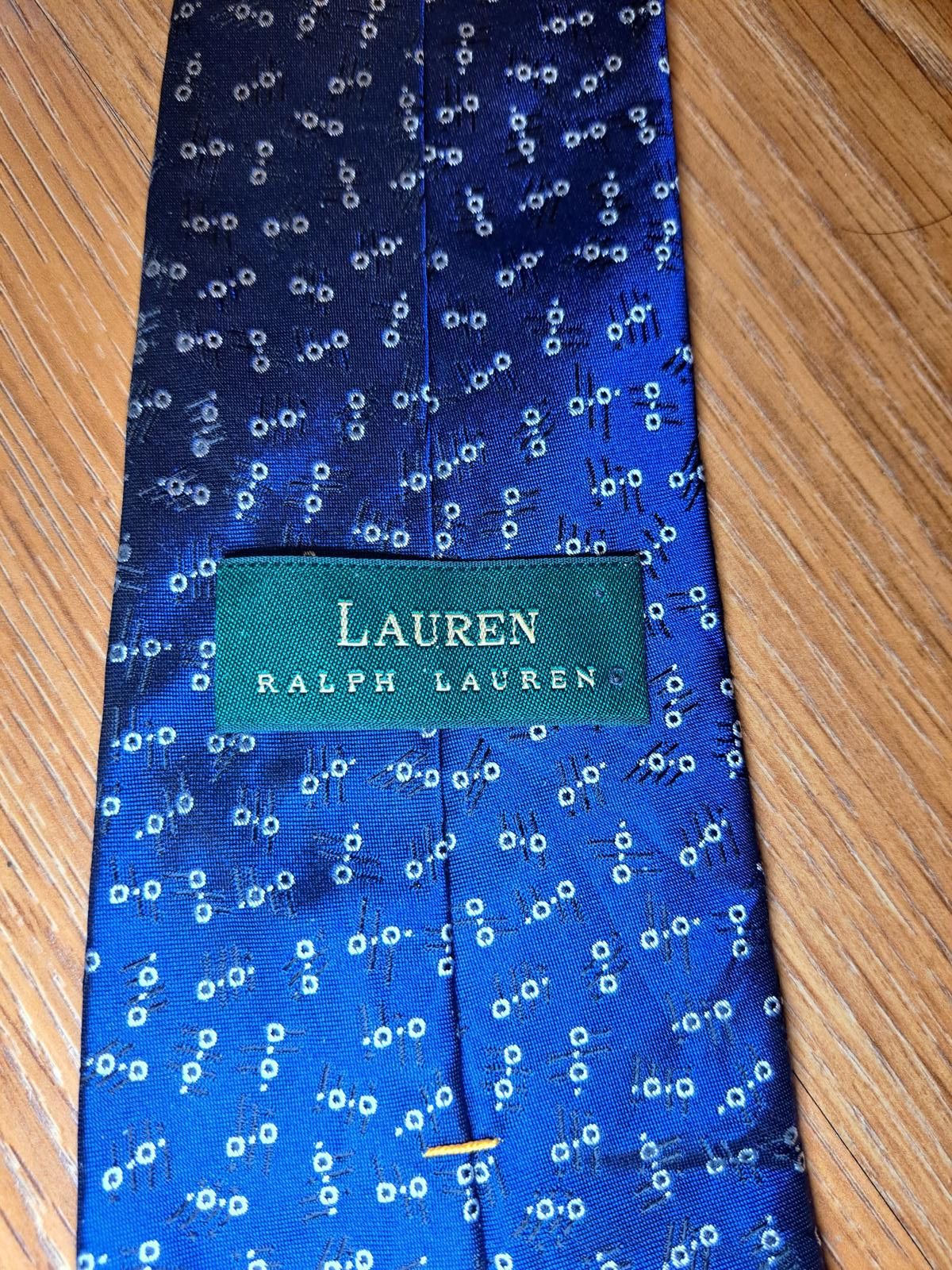 Polo Ralph Lauren Ralph Lauren Tie Mens Silk Blue Abstract USA Necktie Size ONE SIZE - 2 Thumbnail