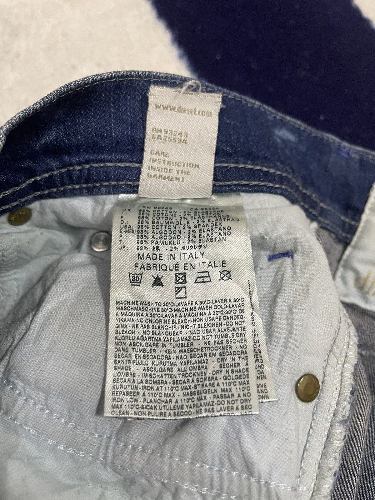 Diesel Diesel Distressed Jeans (14) Size US 30 / EU 46 - 6 Thumbnail