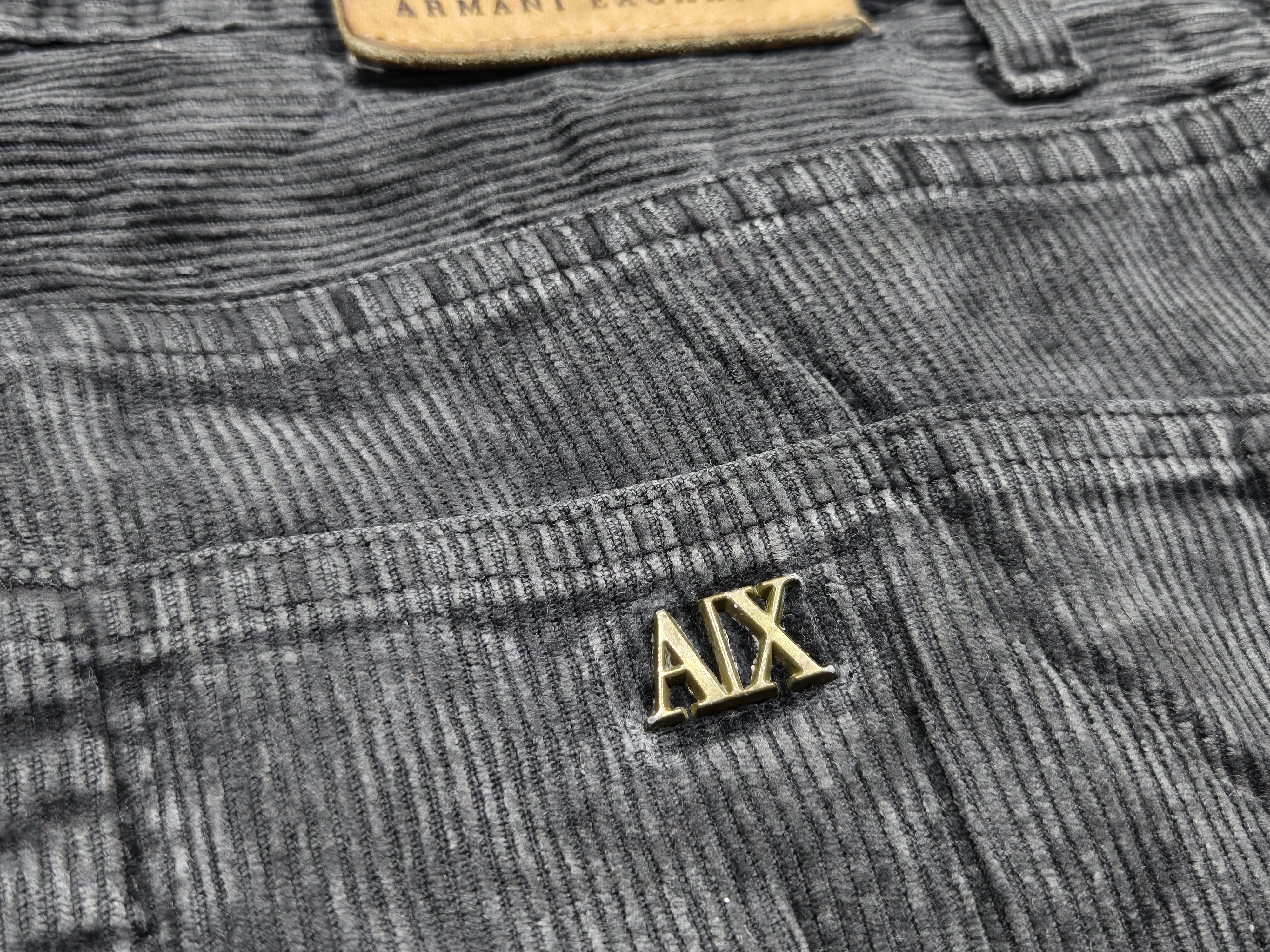 Armani Exchange Vintage 00s Y2K AX Armani Exchange Baggy Corduroy Brass Logo Size US 32 / EU 48 - 2 Thumbnail