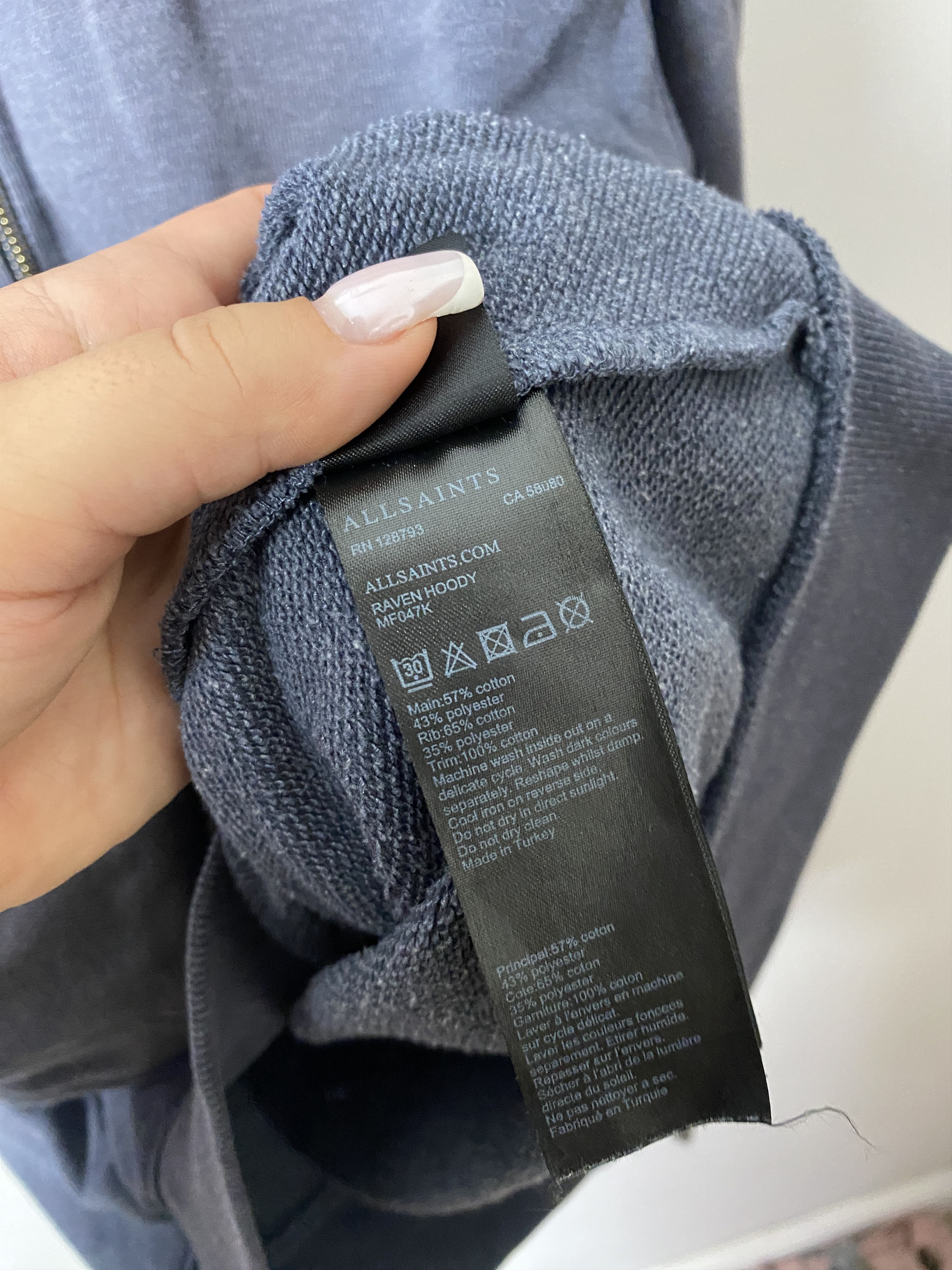 Allsaints Allsaints Raven Hoody hoodie small logo Size US L / EU 52-54 / 3 - 5 Thumbnail