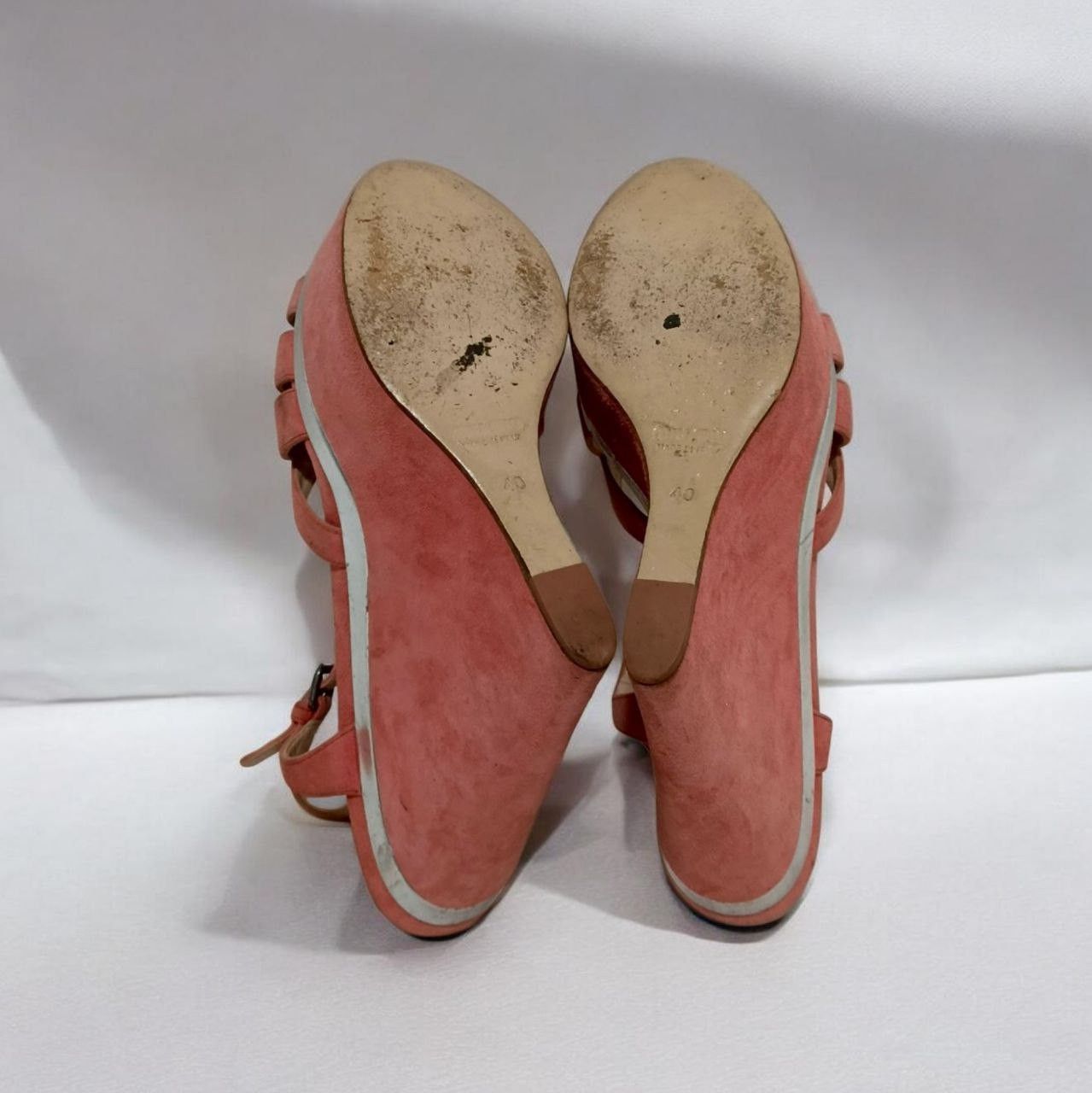Miu Miu Miu Miu Pink Suede Wedges Size US 10 / IT 40 - 5 Thumbnail