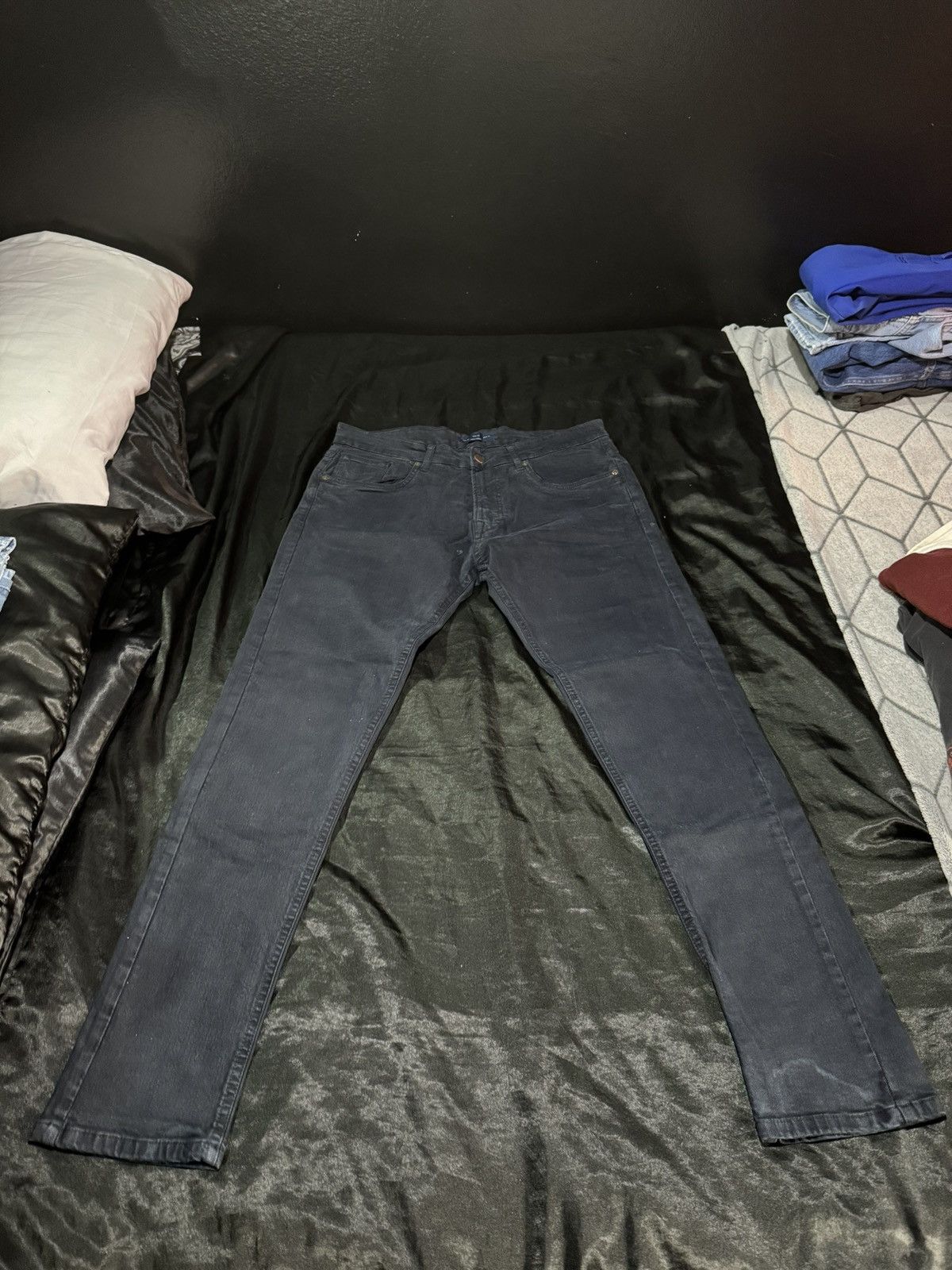 Zara Navy Blue Zara Denim Jeans Size US 32 / EU 48 - 2 Thumbnail