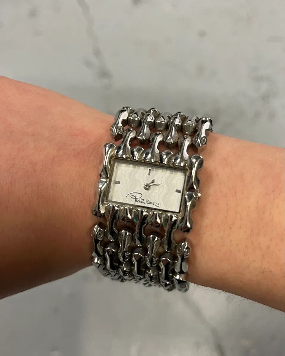 Roberto Cavalli Roberto Cavalli Silver Grey Chain Bracelet Watch Size ONE SIZE - 3 Thumbnail