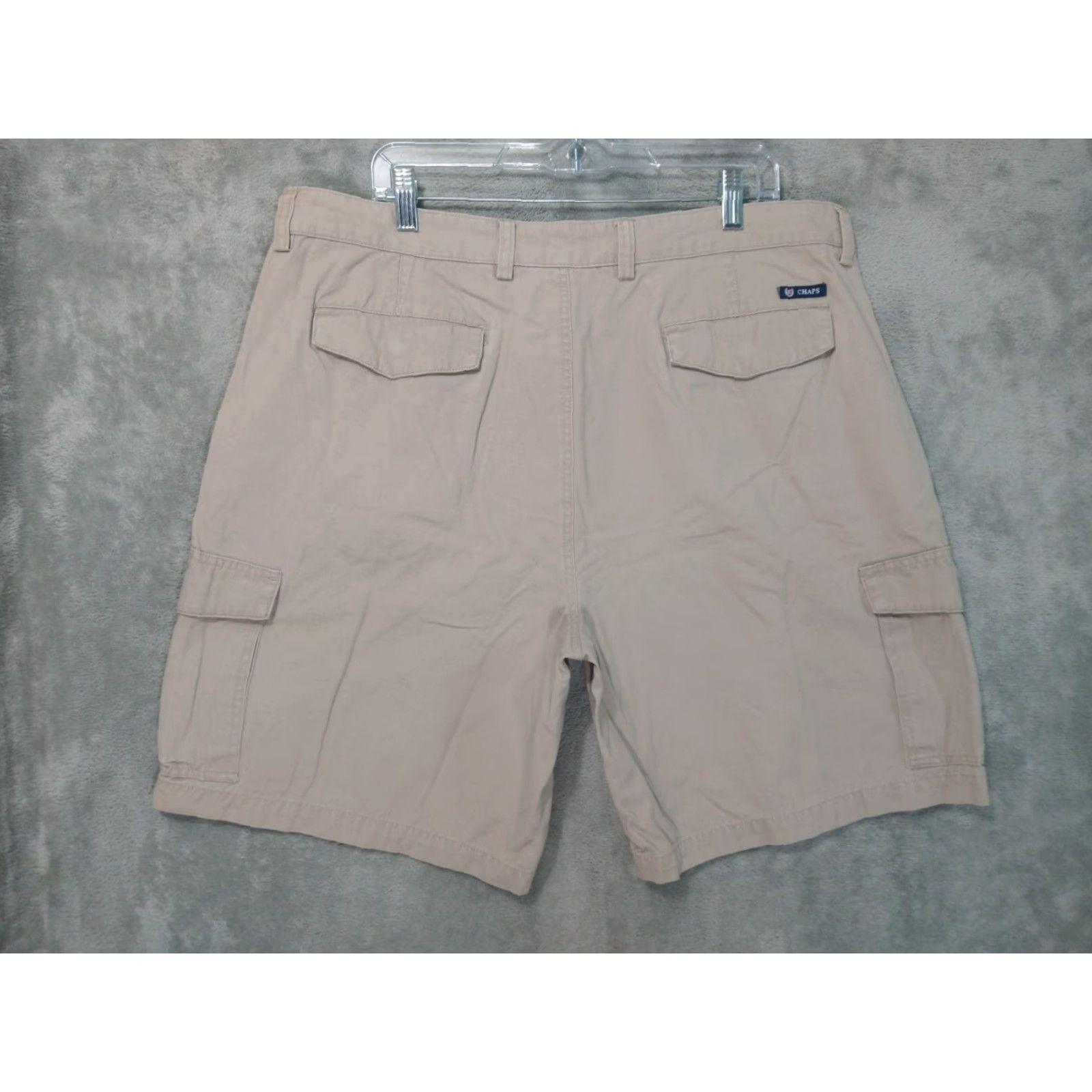 Chaps Chaps Cargo Shorts Mens 40 Beige Cotton Outdoors Casual Sale - 9 In Inseam / Regular Rise Hard to Find Jeans? (Note: Do not add extraneous info) Size US 40 / EU 56 - 2 Thumbnail