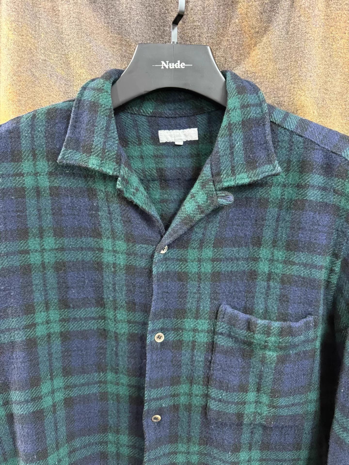 Comme des Garcons Homme Comme des Garçons Homme 03AW Brushed Plaid Wool Jacket K20 Size US M / EU 48-50 / 2 - 5 Thumbnail