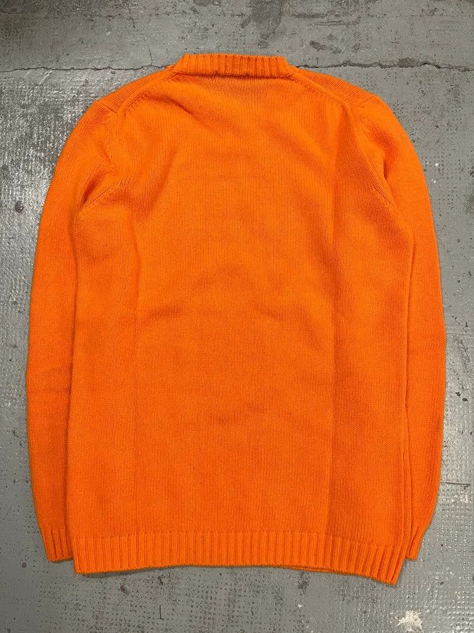 Daniele Alessandrini Daniele Alessandrini Orange Wool Minimalist Sweater Size US S / EU 44-46 / 1 - 7 Thumbnail