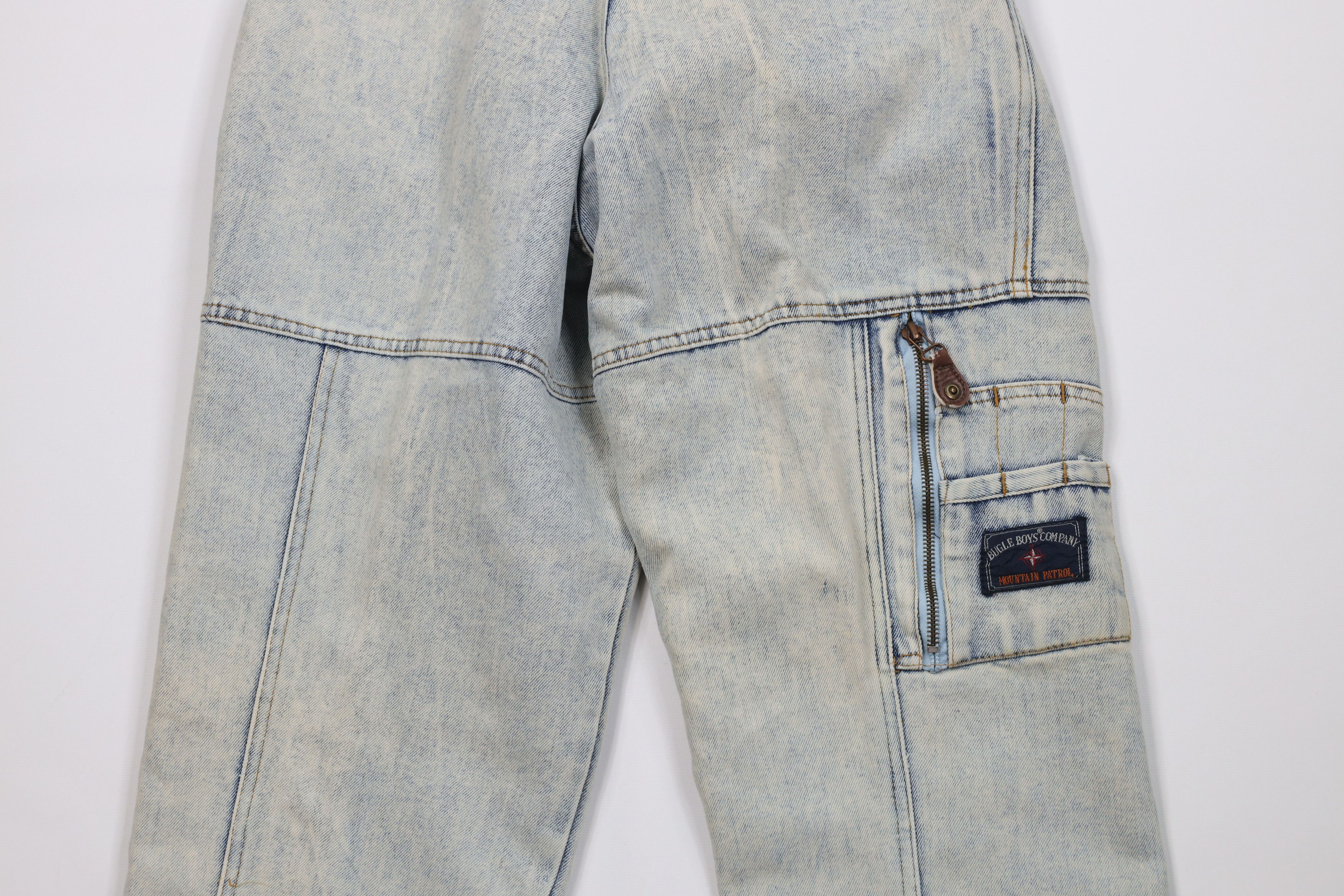 Vintage Vintage 80s 90s Bugle Boy Wash Flip Cuff High Waist Jeans Size 26" / US 2 / IT 38 - 15 Thumbnail