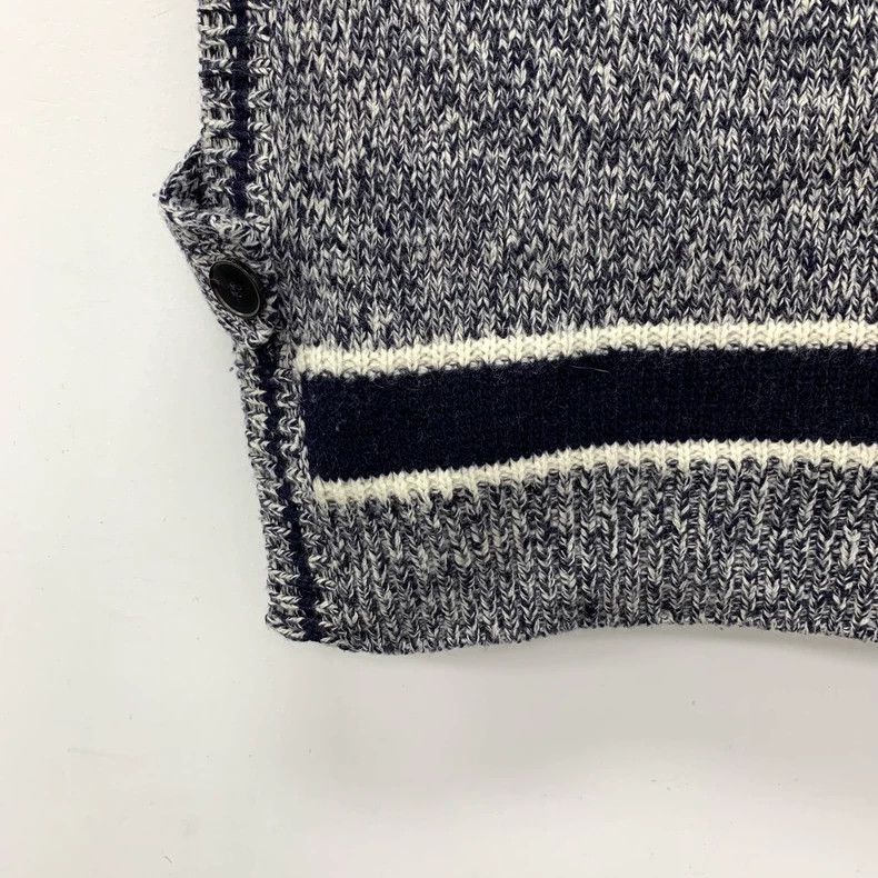 Dior Dior Color-blocked logo letter inlaid wool navy collar sle Size XS / US 0-2 / IT 36-38 - 4 Thumbnail