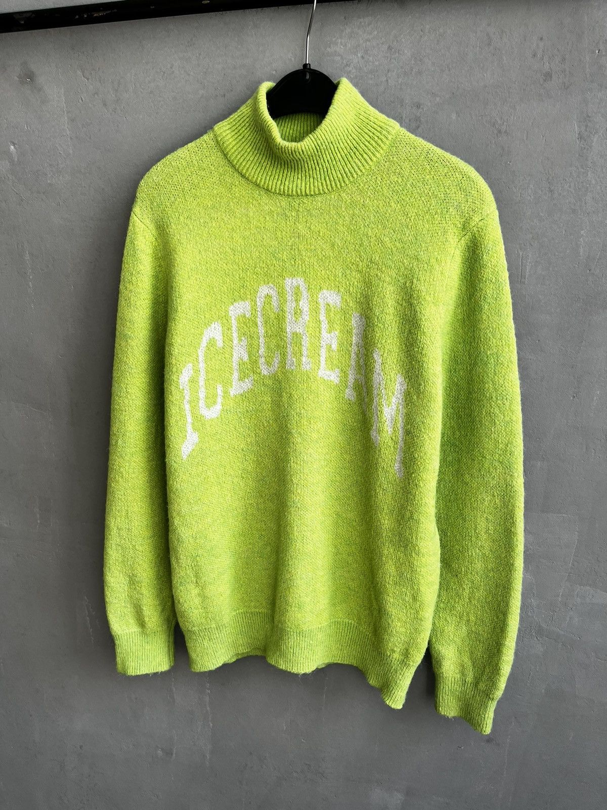 Knit Green Logo Sweater